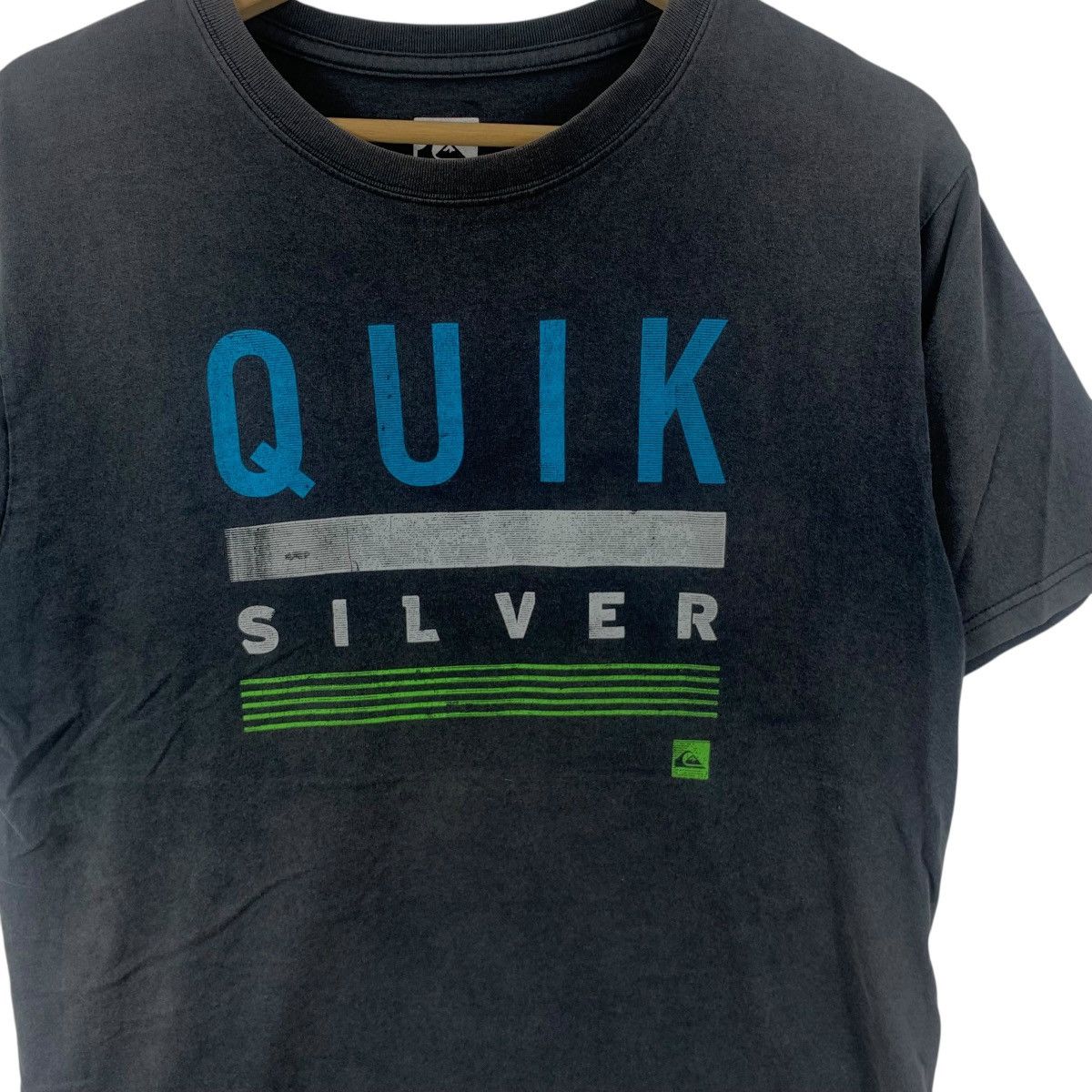 Quiksilver QUIKSILVER SURFING Center Logo Natural Faded Tee Shirt Top Size US XL / EU 56 / 4 - 6 Thumbnail