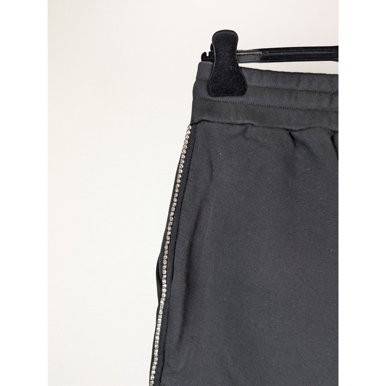 Amiri o1rshd1 Crystal Outline Cherub Sweatpants in Black Size US 32 / EU 48 - 15 Thumbnail