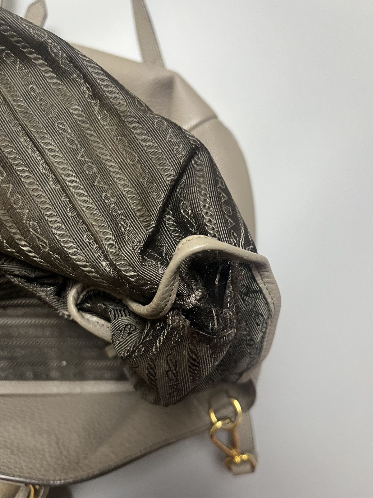 Prada Prada Pebbled Leather Tote Bag Size ONE SIZE - 7 Thumbnail