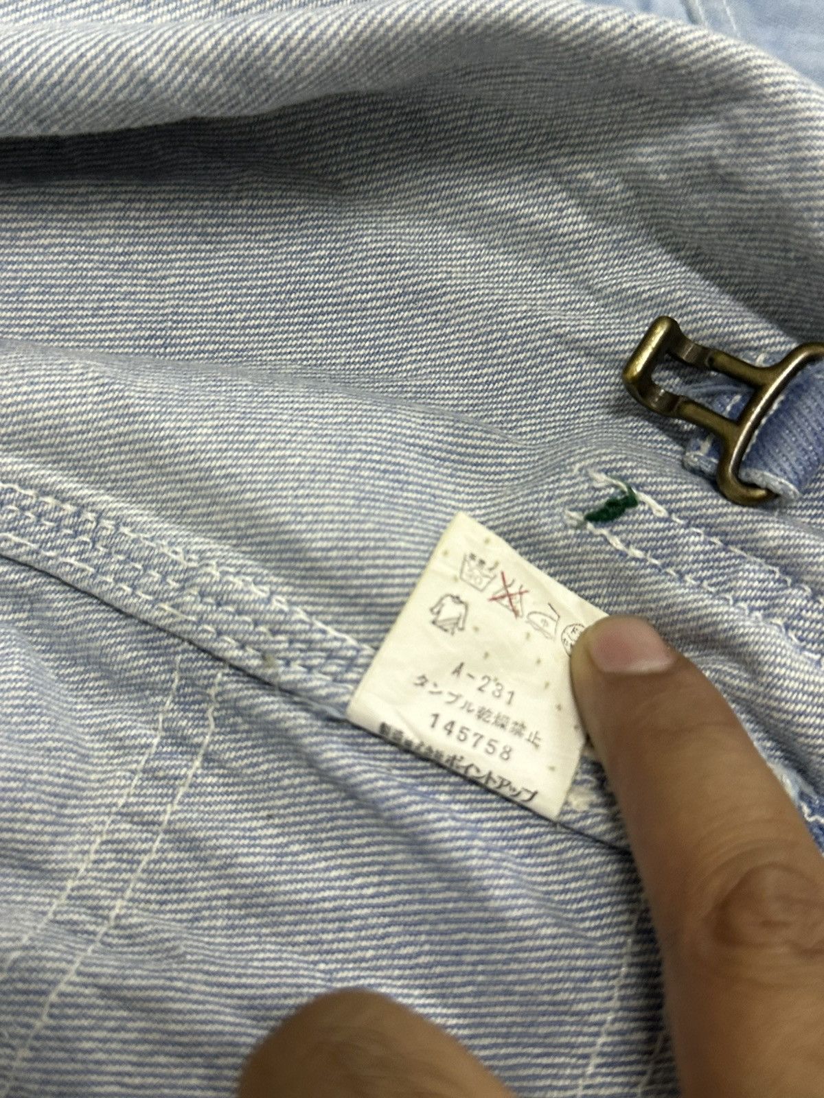 Hai Sporting Gear × Issey Miyake 1990 - Hai Sporting Gear Denim Cargo Jacket (Issey Miyake) Size US XL / EU 56 / 4 - 25 Thumbnail