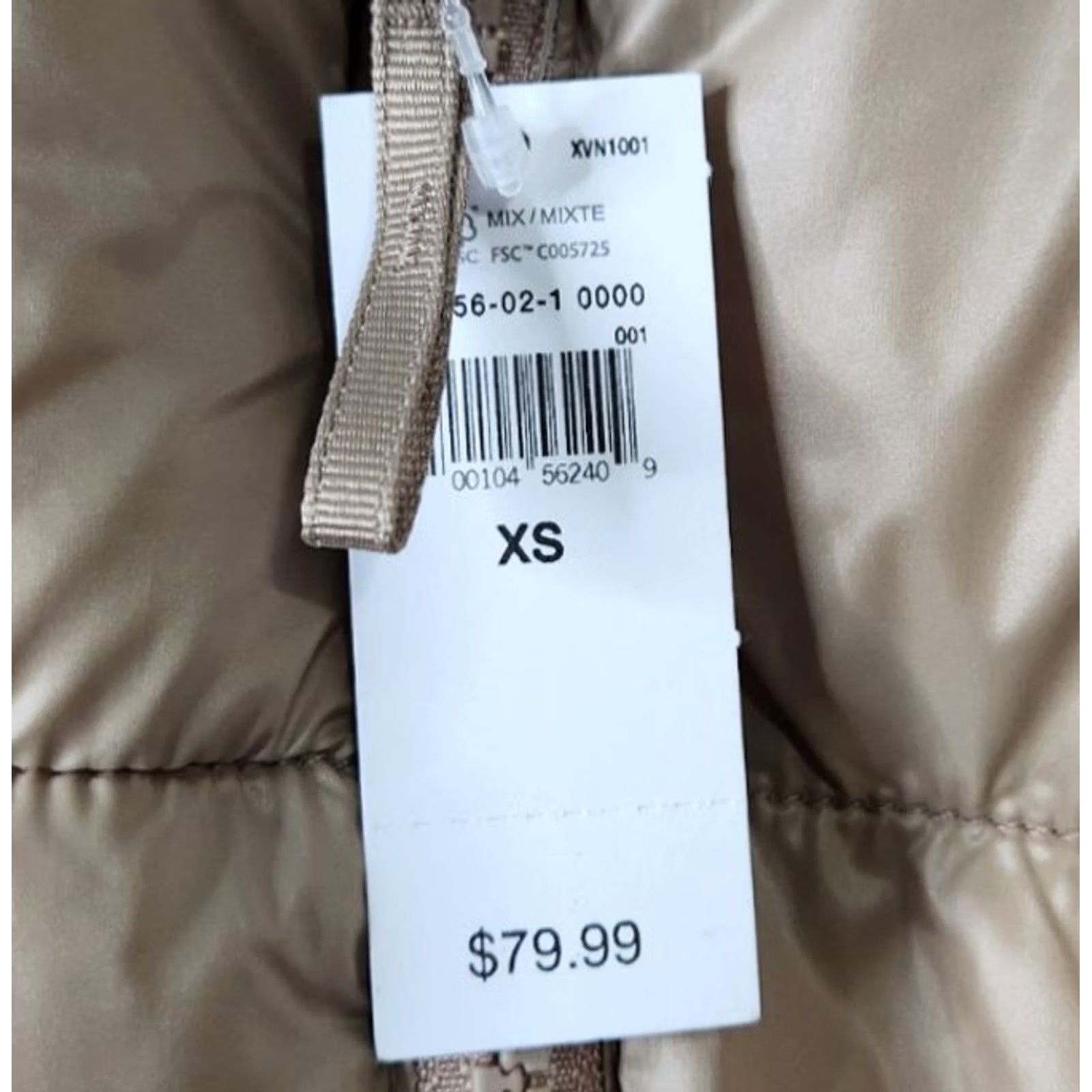 Gap GAP Womens XS Puffer Jacket Full Zip Pockets Water Resistant Jacket Womens XS Brown Size XS / US 0-2 / IT 36-38 - 5 Thumbnail