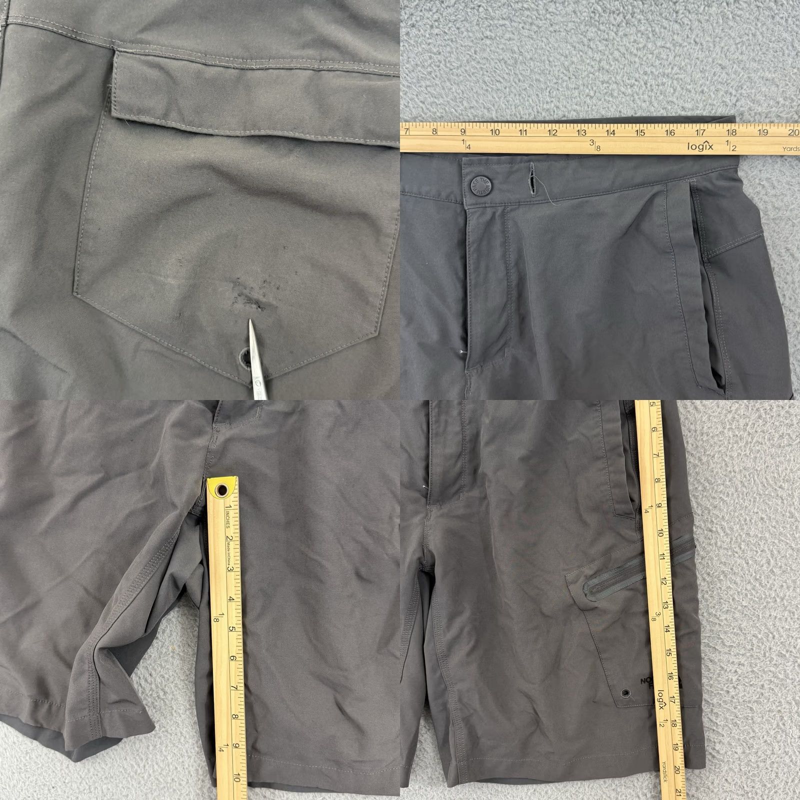 The North Face The North Face Shorts Mens 36 Gray Outdoor Hiking Casual Stretch Zip Light 10” Size US 36 / EU 52 - 8 Thumbnail