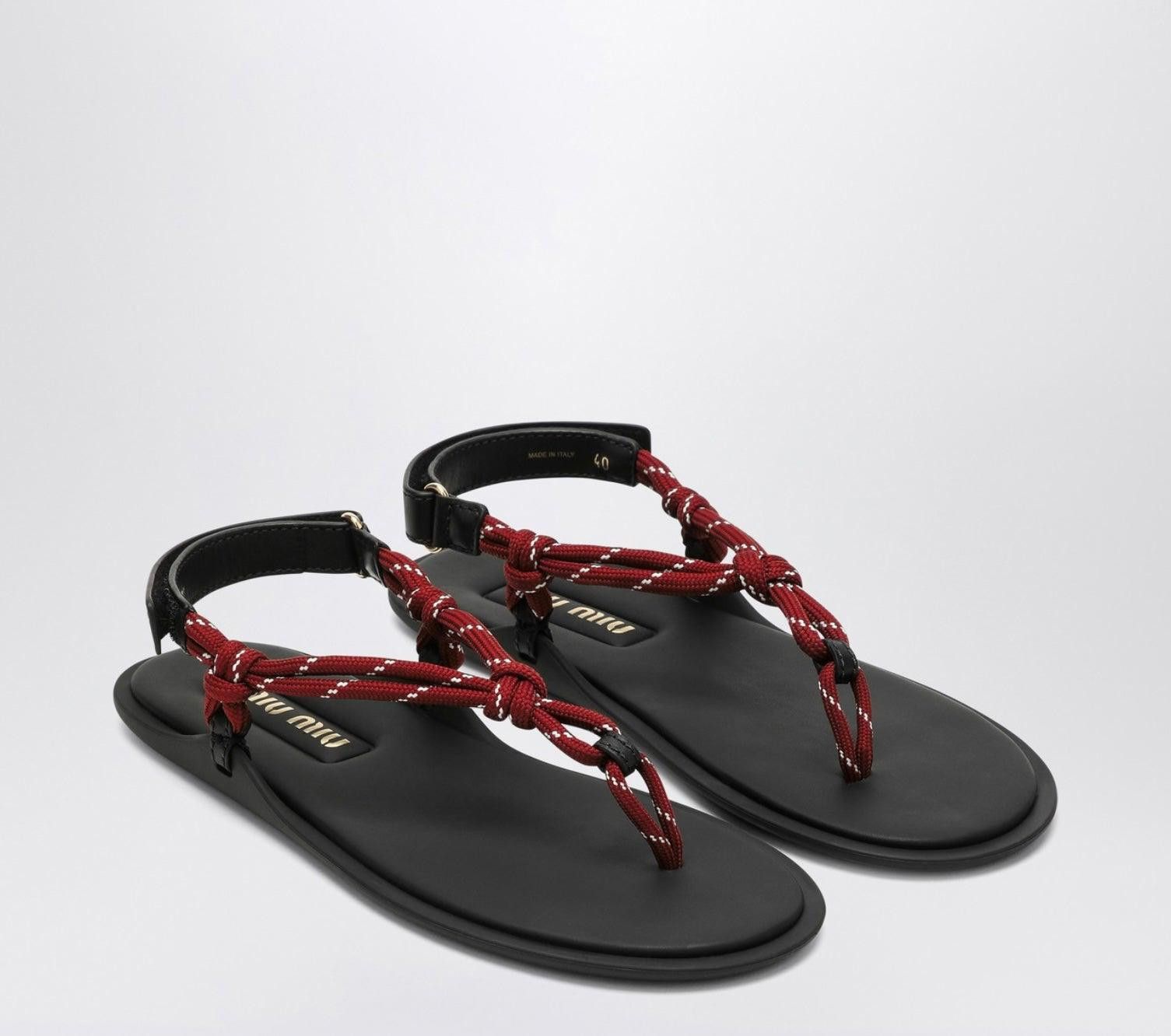 Miu Miu Miu Miu Riviere leather sandals size 41 Size ONE SIZE - 2 Thumbnail
