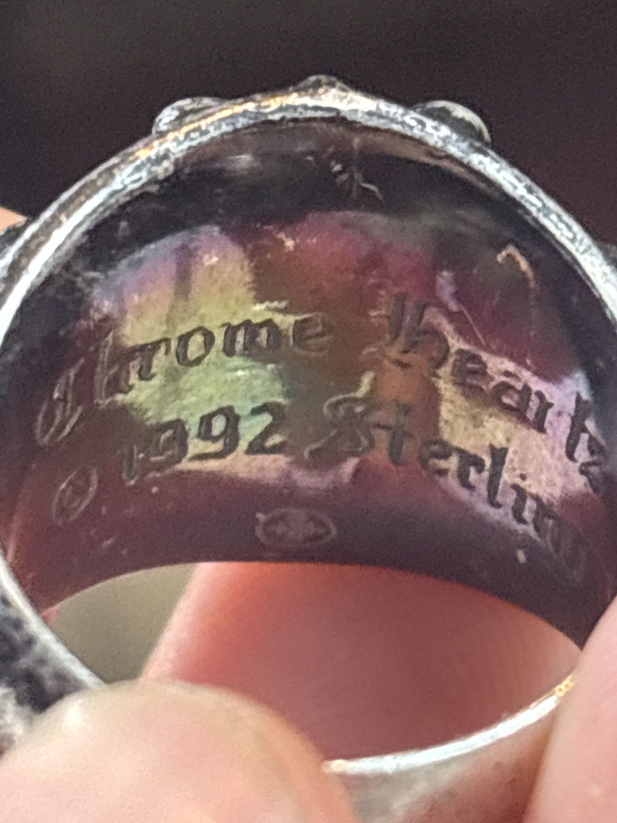 Chrome Hearts CHROME HEARTS BLACK SILVER RING Size ONE SIZE - 13 Thumbnail