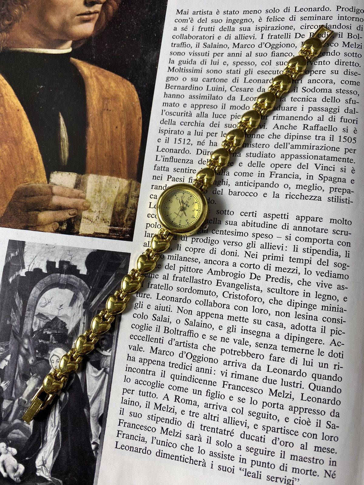Jewelry Vintage JD Diana Quartz Watch - Heart Bracelet Size ONE SIZE - 3 Thumbnail