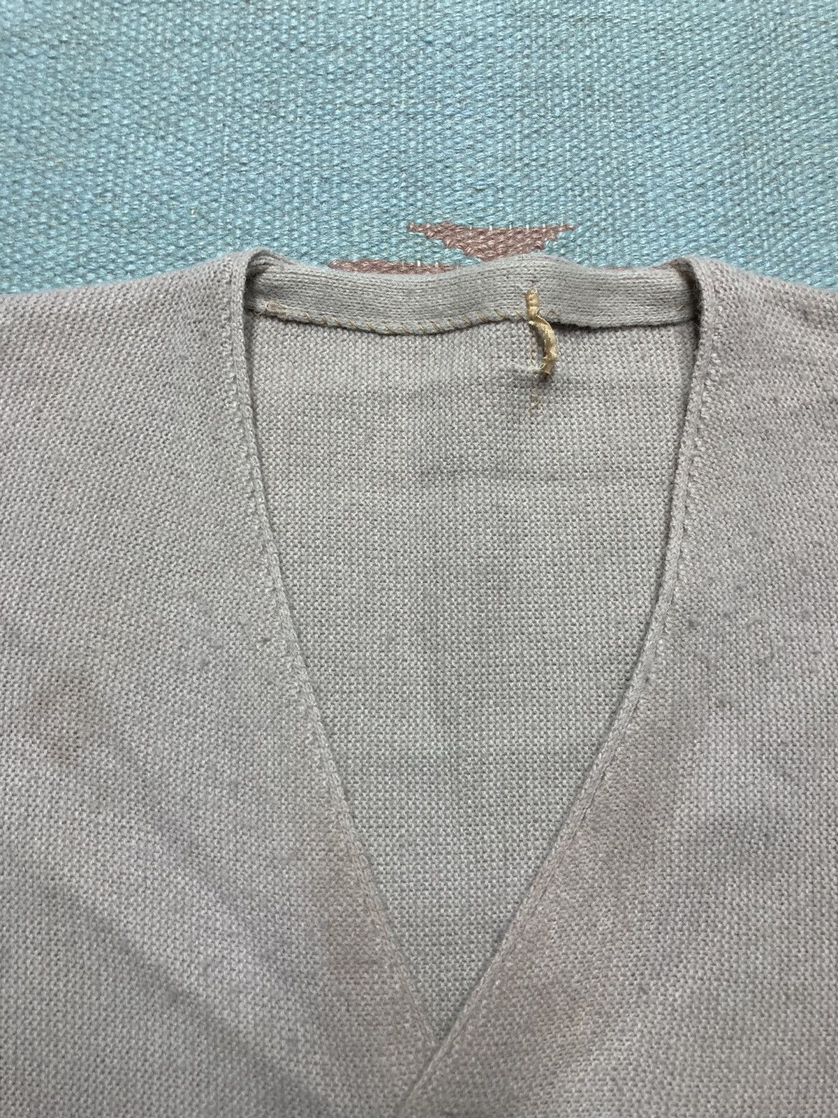 Vintage 60s cardigan sweater v neck wool blend knit button front M Size US M / EU 48-50 / 2 - 5 Thumbnail