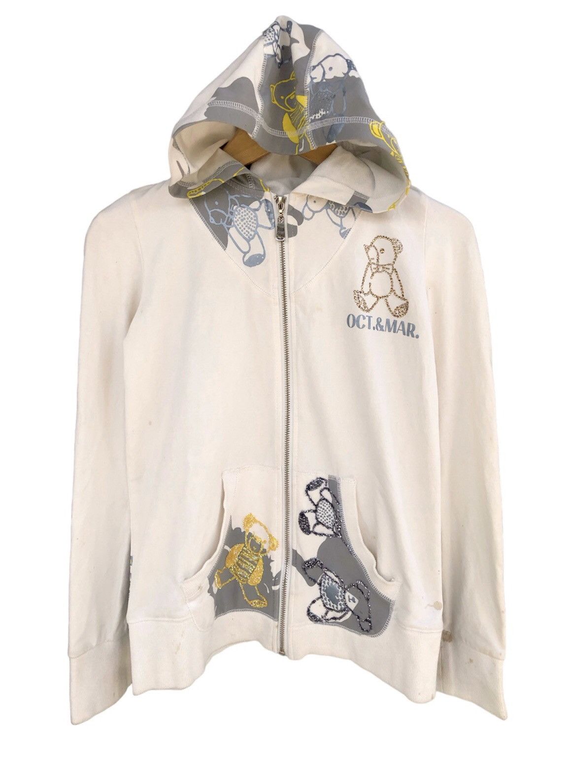 Hysteric Glamour × Japanese Brand × Vintage 2000s OctMar Multi Zipper Hoodie Like Mezzo Piano Angel Blue Size US S / EU 44-46 / 1 - 2 Thumbnail