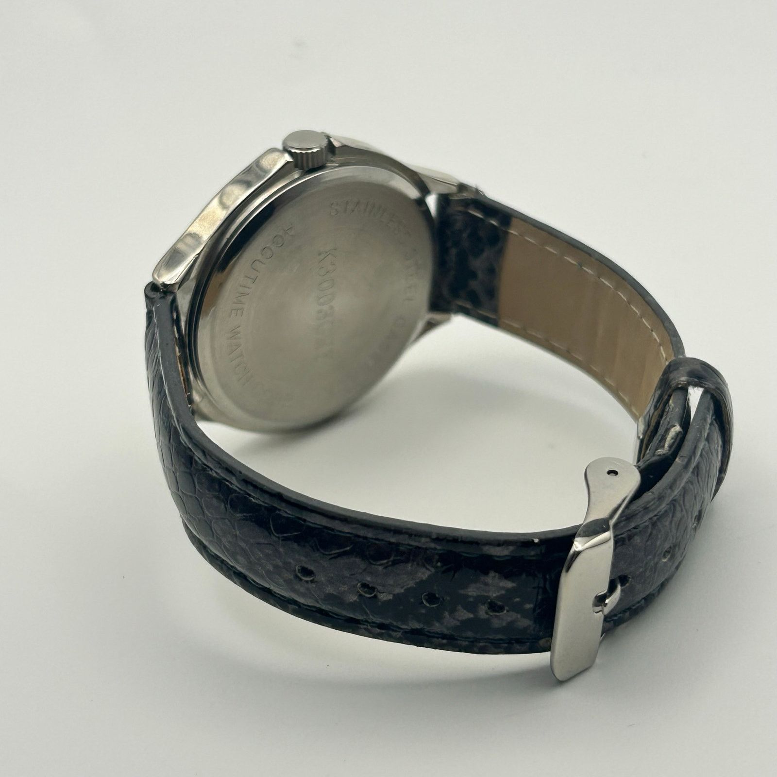 Other Accutime Multicolor Dial Watch Silver Tone Leather Band Size ONE SIZE - 5 Thumbnail
