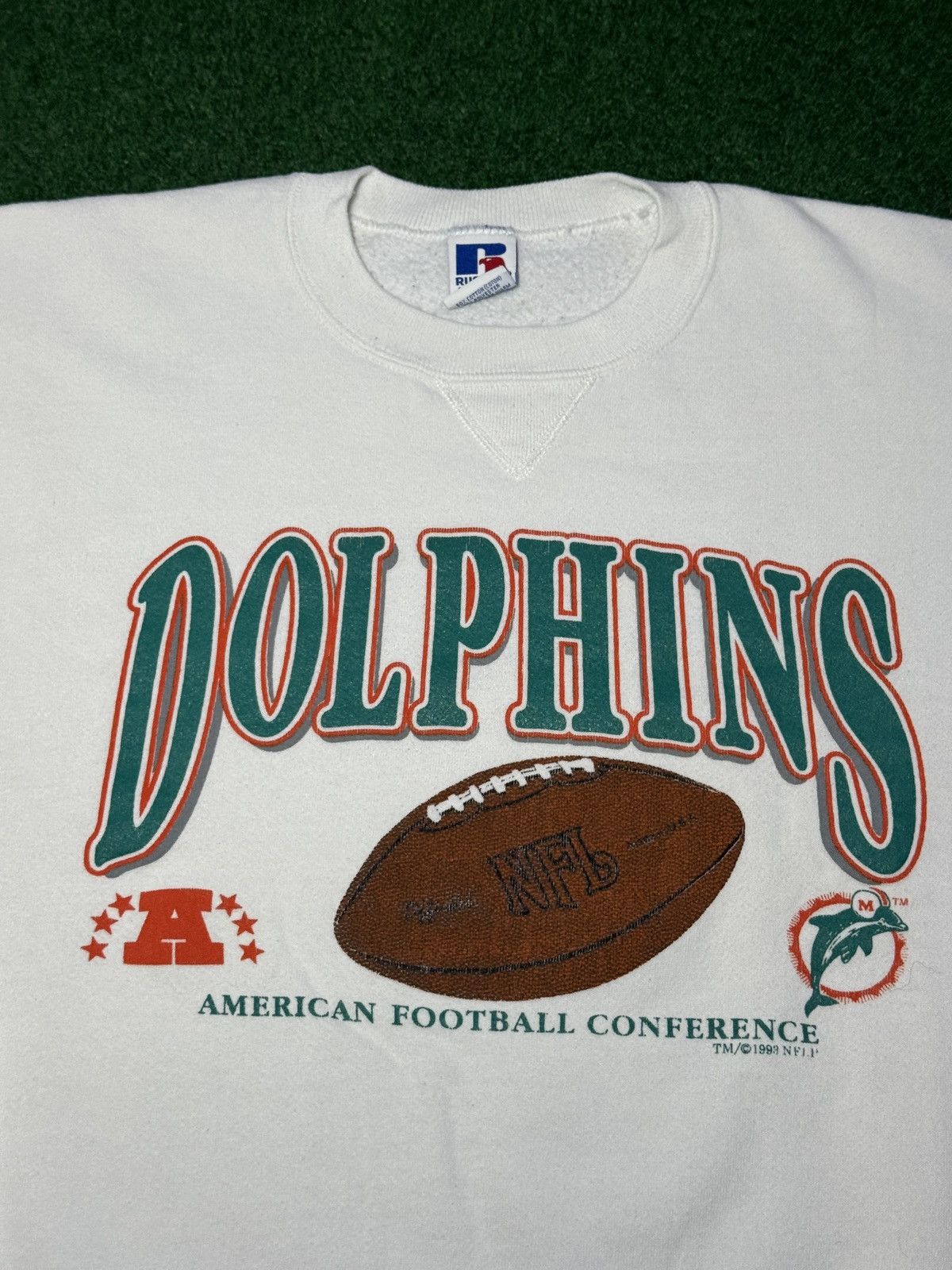 Russell Athletic Vintage 90s Miami Dolphins Russell Athletic XL Sweatshirt Size US XL / EU 56 / 4 - 2 Thumbnail