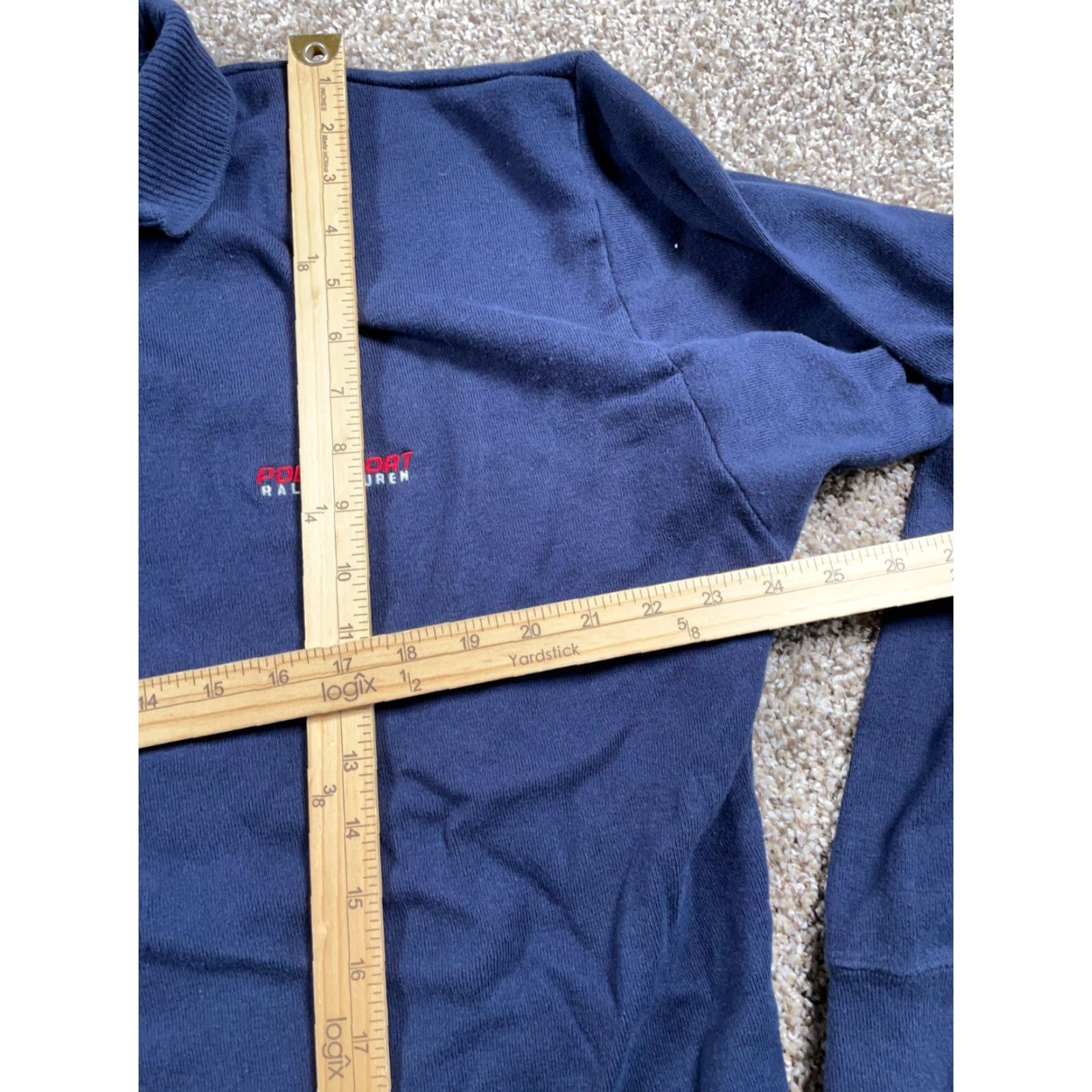 Vintage VINTAGE Polo Sport Sweatshirt Adult Large Dark Blue Embroidered USA 90s Mens Size US L / EU 52-54 / 3 - 6 Thumbnail