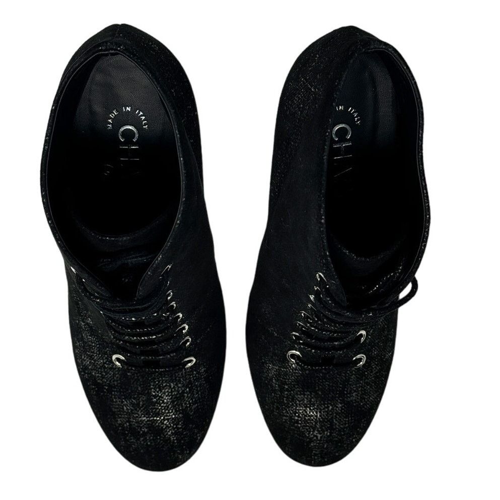 Chanel Chanel Pearl Heel CC logo Victorian Ankle Boots size 38 Size US 8 / IT 38 - 5 Thumbnail