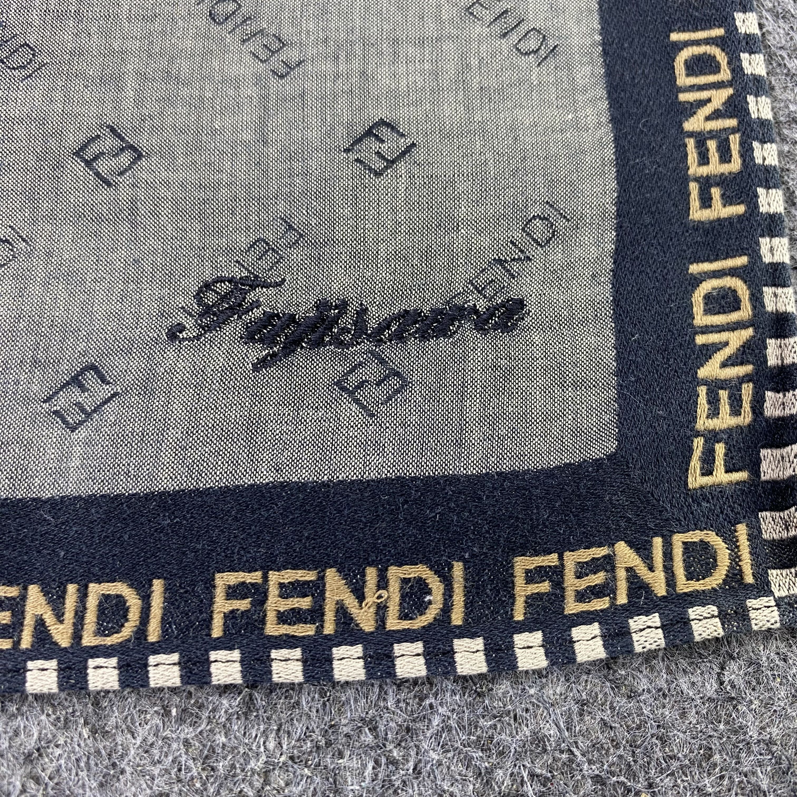 Fendi Fendi Handkerchief Neckerchief Bandana-B1802 Size ONE SIZE - 7 Thumbnail