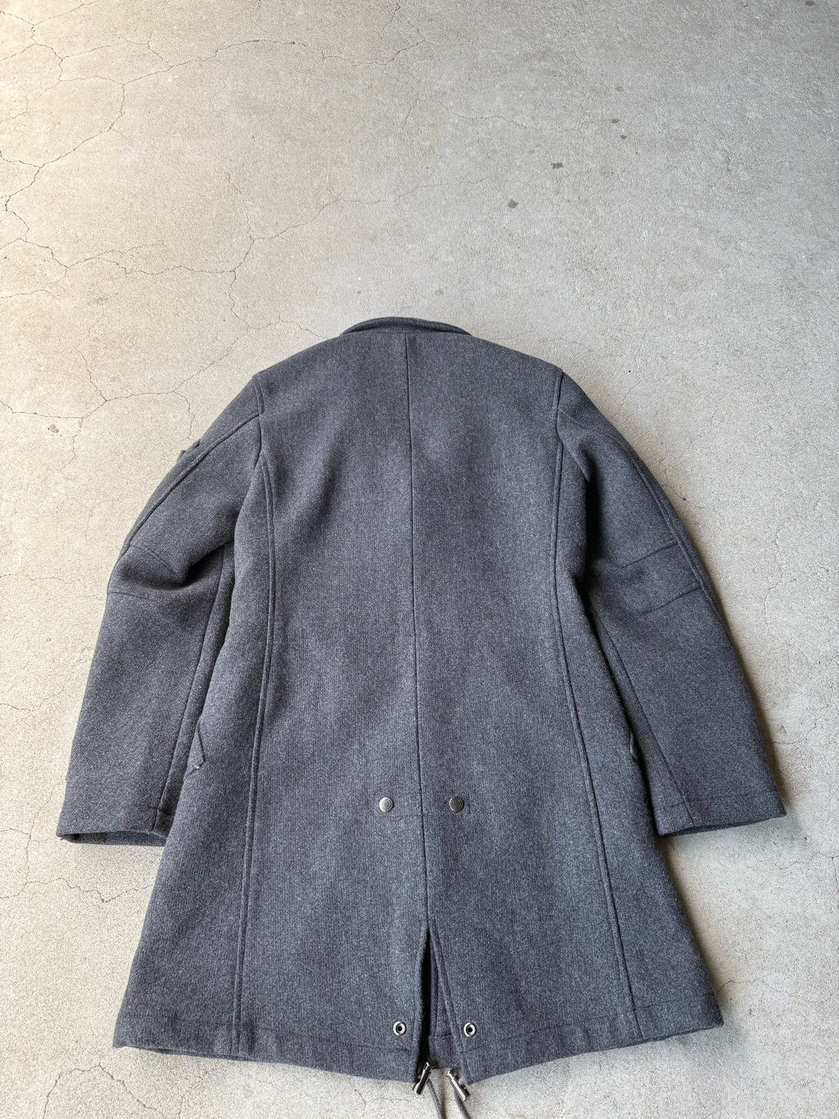 Tornado Mart Rare Japanese Label Y2K Tornado Mart Archive Gray Wool Coat Size US S / EU 44-46 / 1 - 2 Thumbnail