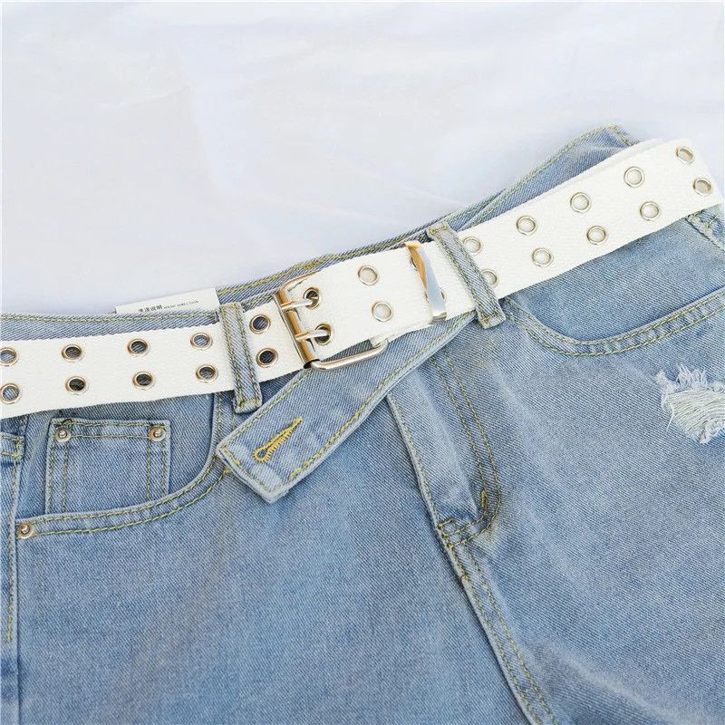 Japanese Brand Double Row Hole Belt Size ONE SIZE - 1 Thumbnail