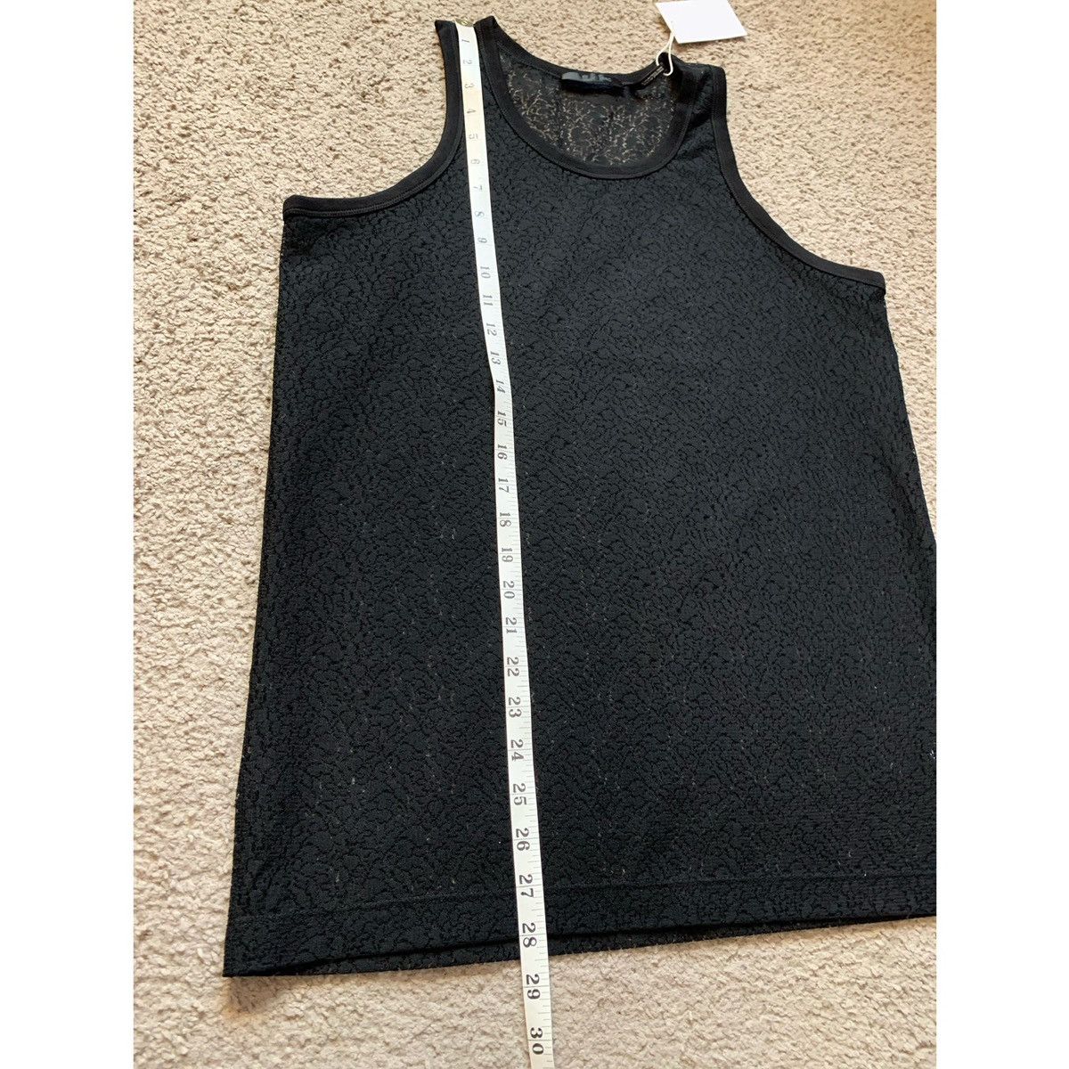 Helmut Lang HELMUT LANG BLACK LACE TANK TOP Size US M / EU 48-50 / 2 - 7 Thumbnail