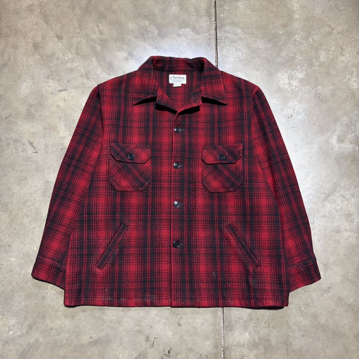 Woolrich Woolen Mills Vintage 60s Amana Woolen Mills Buffalo Plaid Jacket Shacket Size US XL / EU 56 / 4 - 1 Thumbnail