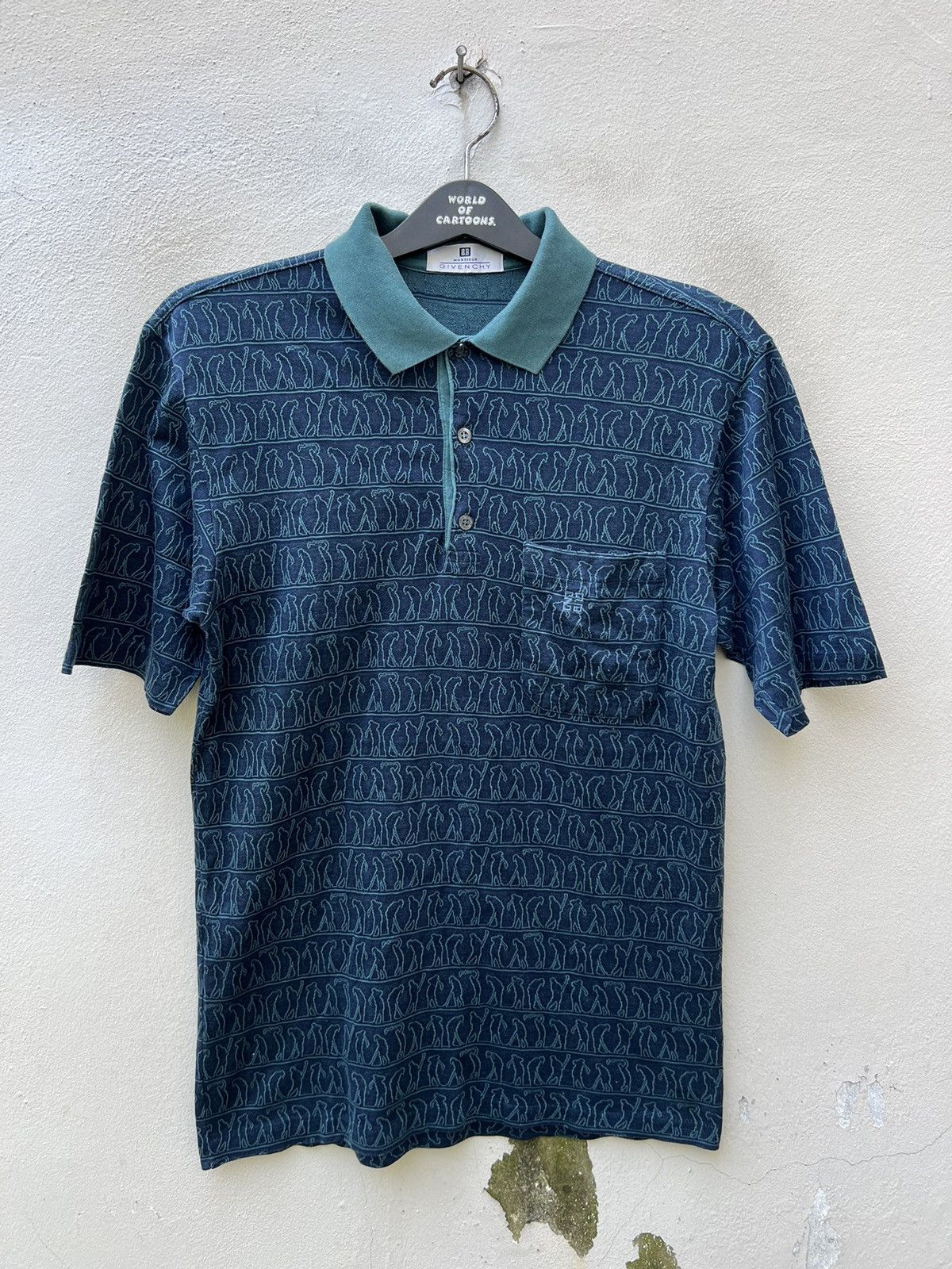 Vintage Monsieur Givenchy Italy " Art of Golfing " Polo Shirt Size US S / EU 44-46 / 1 - 5 Thumbnail