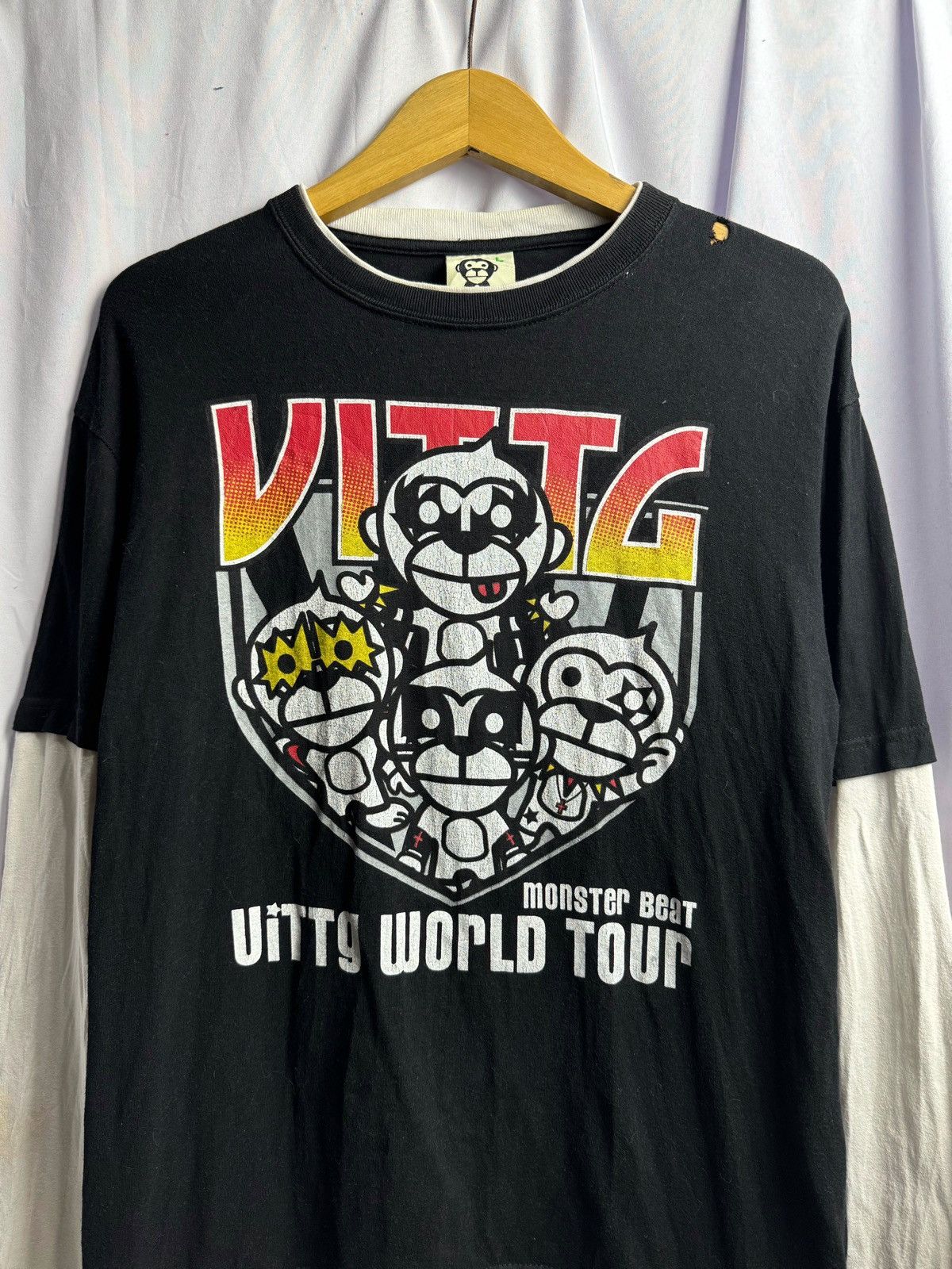 If Six Was Nine × Japanese Brand × Le Grande Bleu (L.G.B.) Double Layers Uittg World Tour Long Sleeve Size US M / EU 48-50 / 2 - 3 Thumbnail