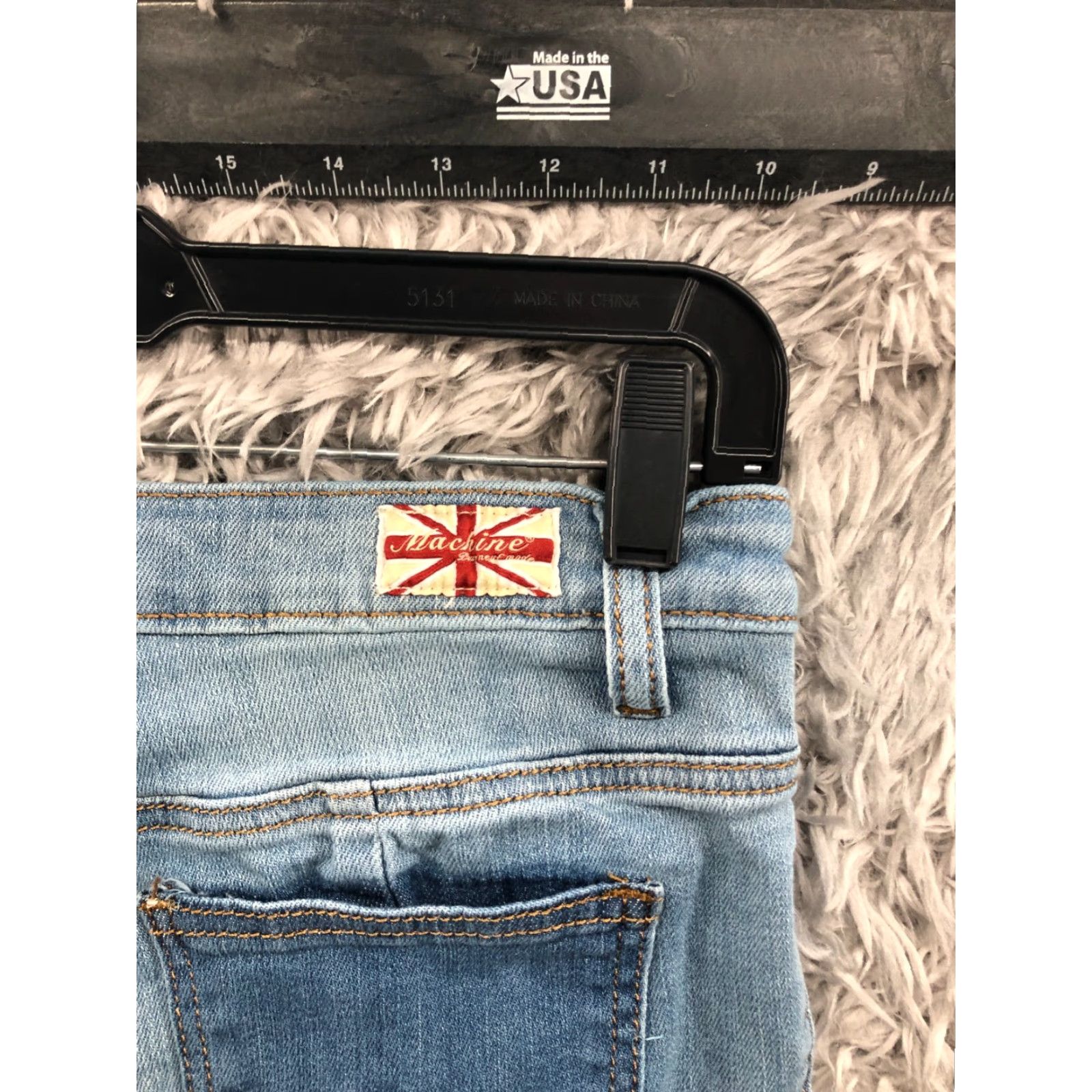 Toy Machine Machine Skinny Jeans Juniors Size 9 Medium Wash Blue 2 Tone Size 30" / US 8 / IT 44 - 6 Thumbnail