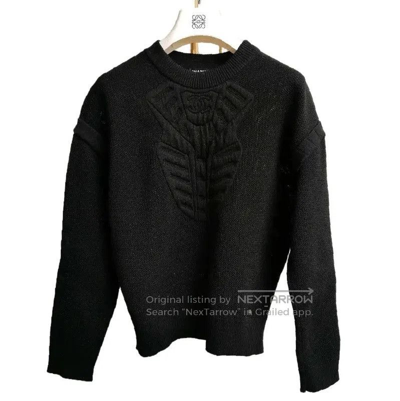 Chanel Chanel Black Cotton Long Sleeve Sweater . Size S / US 4 / IT 40 - 2 Thumbnail