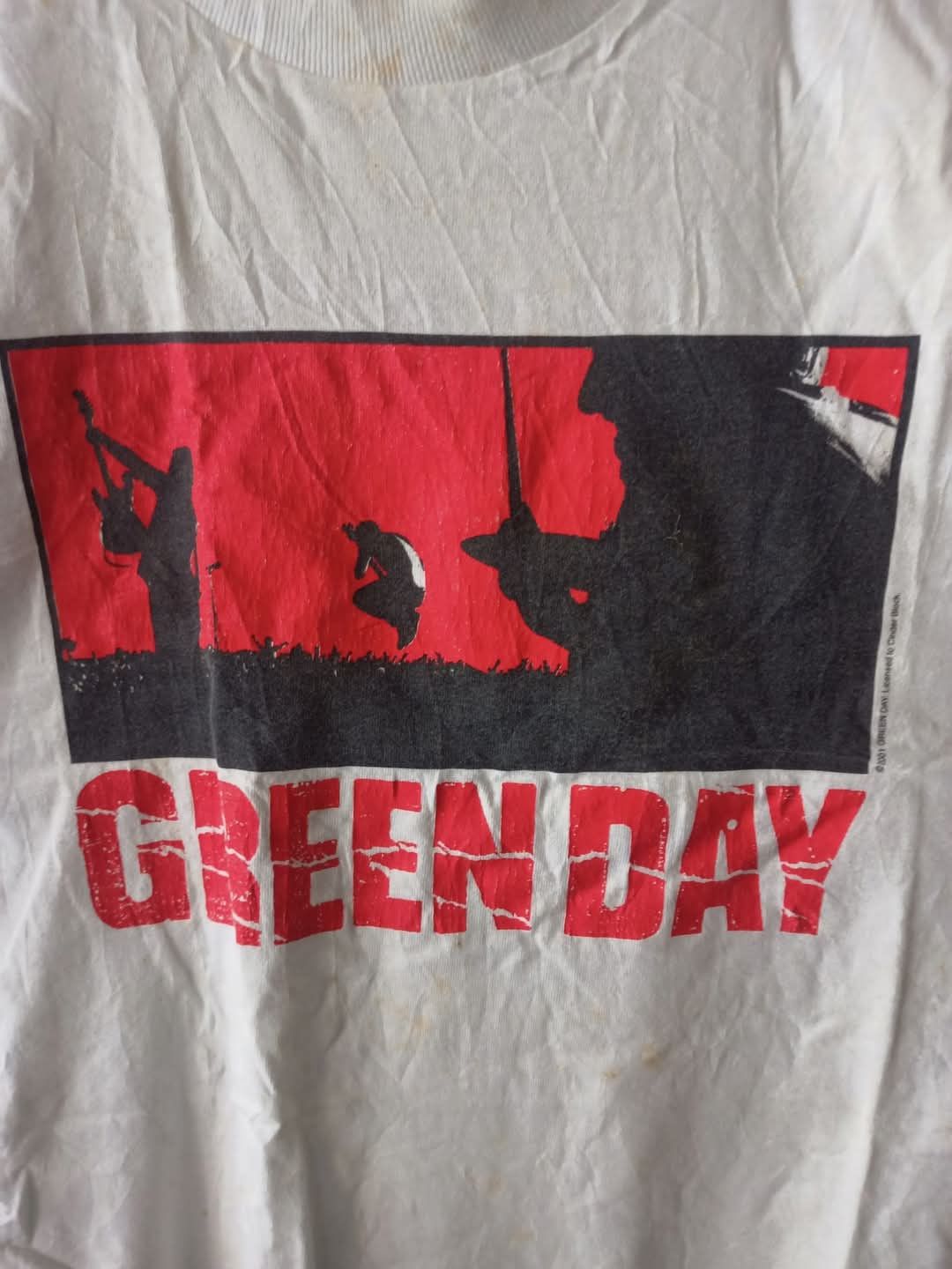 Band Tees × Vintage Vintage Y2k Greenday Tour 2001 Size US M / EU 48-50 / 2 - 3 Thumbnail