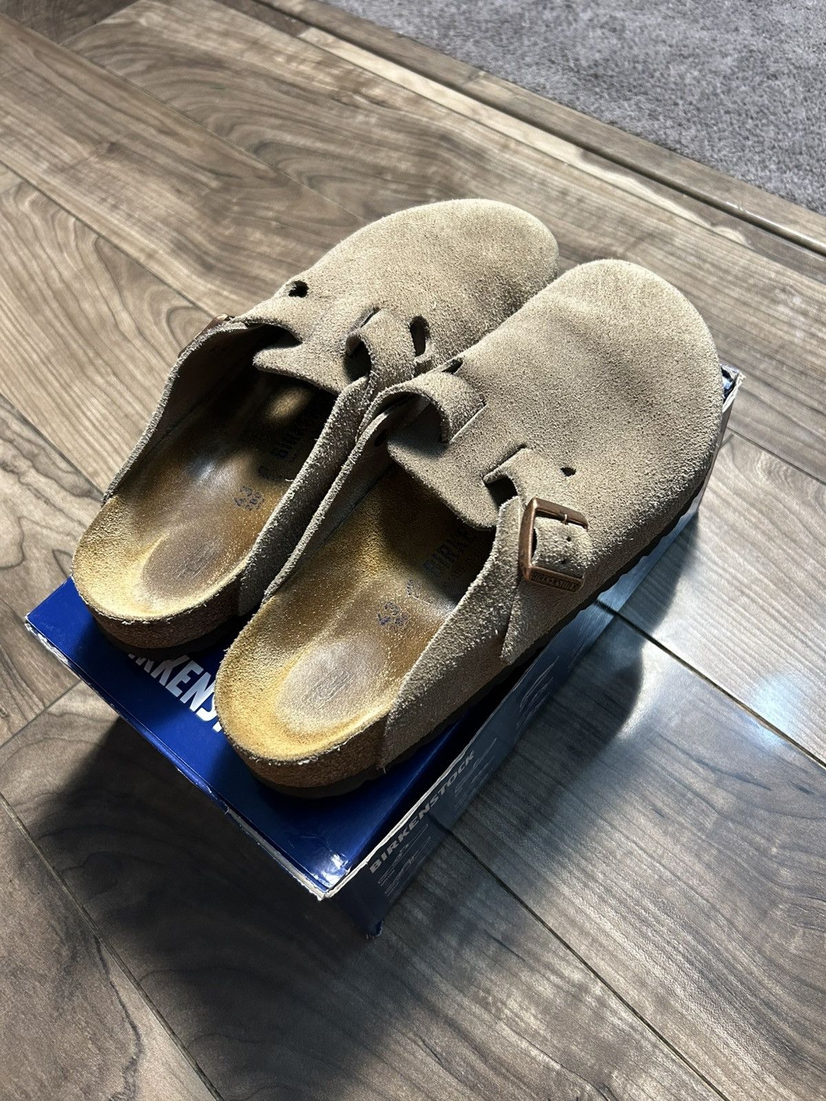 Birkenstock Birkenstock Boston Clog Taupe Size US 10 / EU 43 - 3 Thumbnail