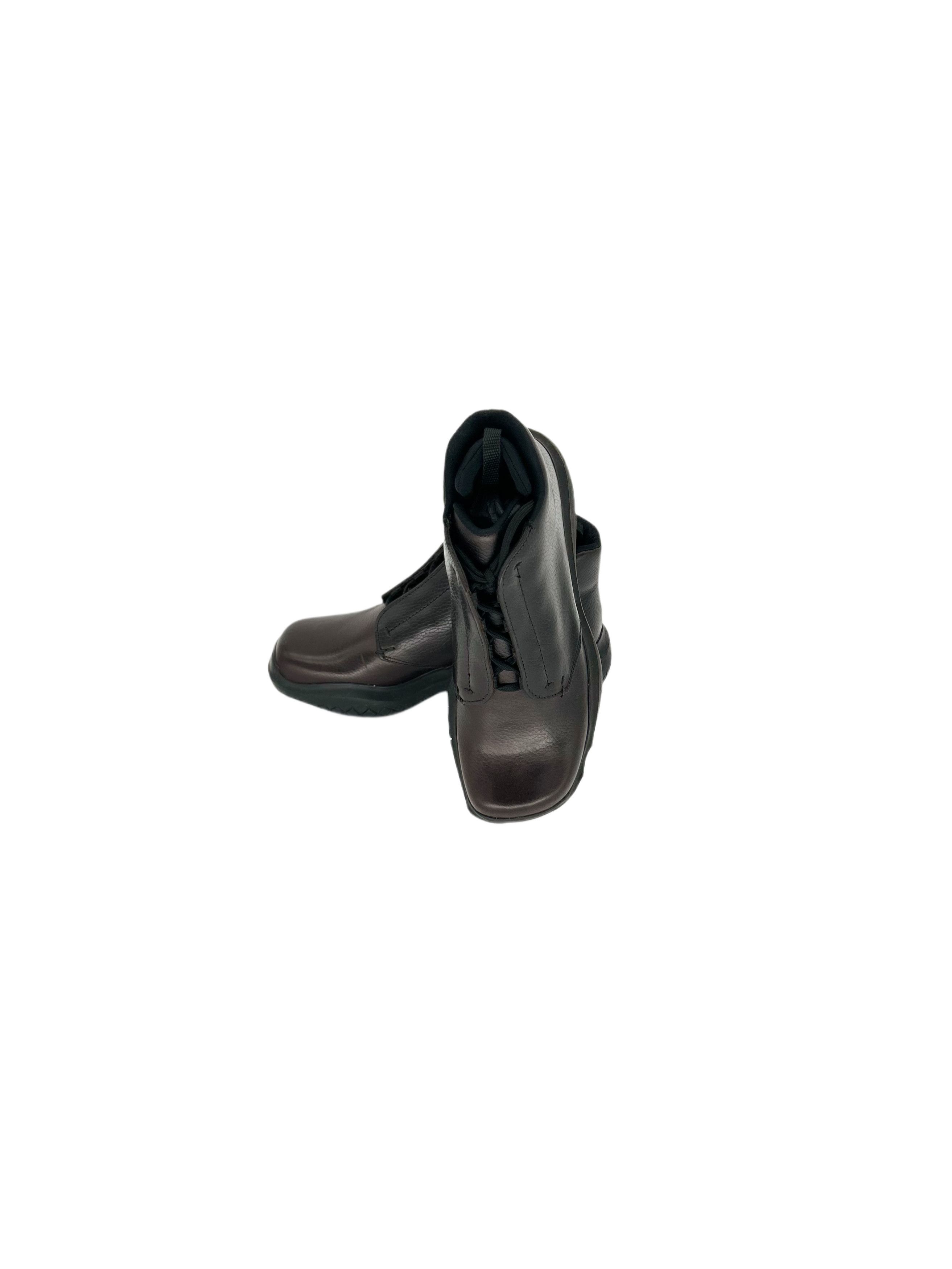 Prada PradaLineaRossa Dark Brown Calf Leather 'Derby' Walking Boot Size US 6.5 / EU 39-40 - 5 Thumbnail