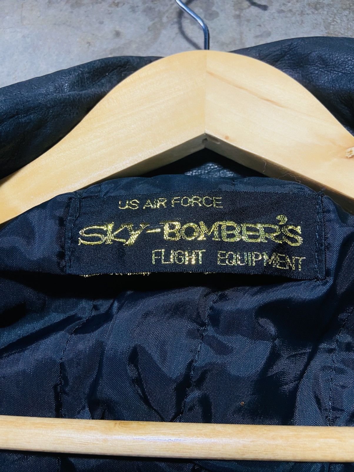 Genuine Leather US Air Force Sky Bombers Parka Leather Jacket Size US XL / EU 56 / 4 - 12 Thumbnail