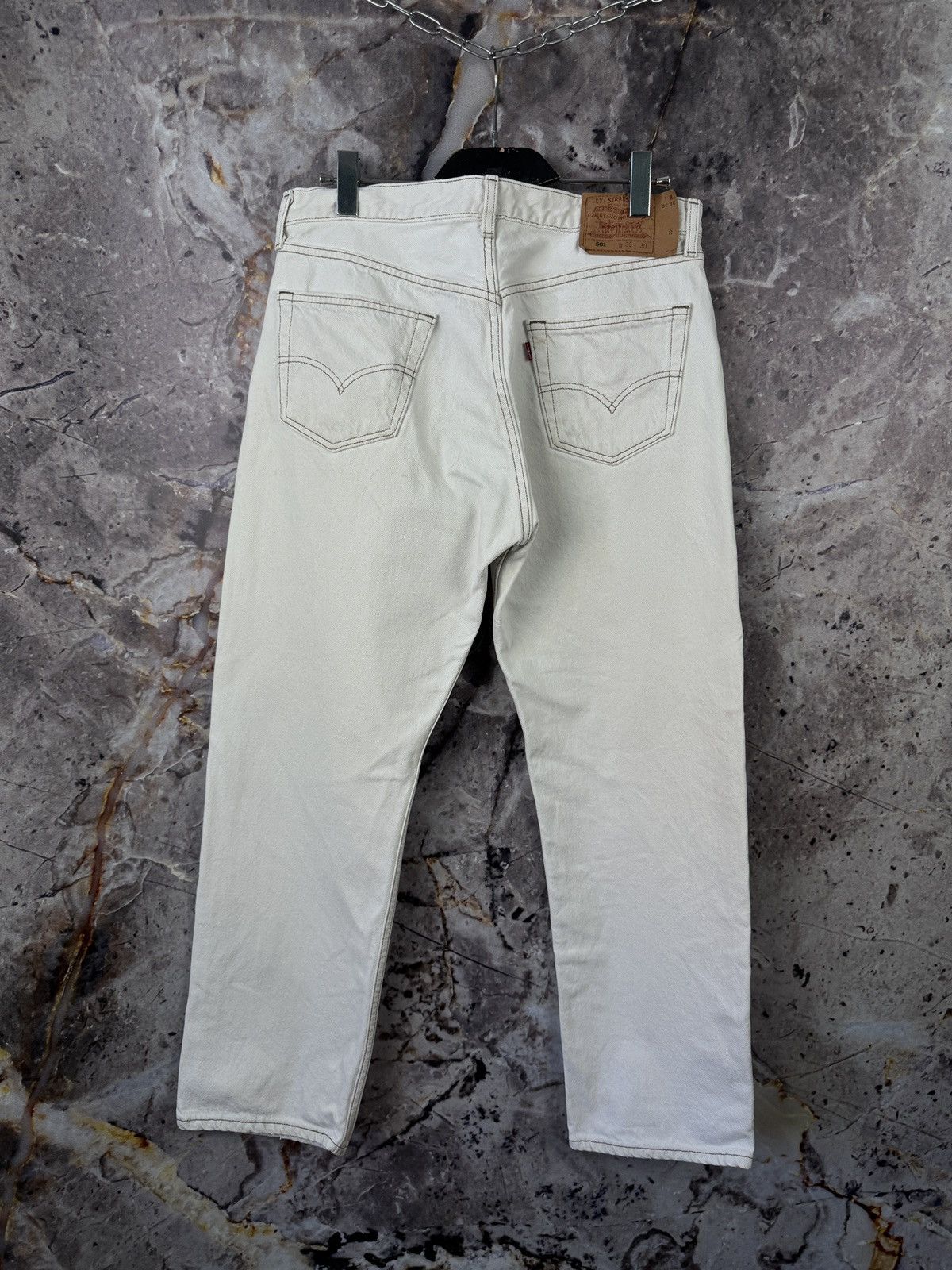 Levi's Men’s Levi’s 501 White Jeans Vintage USA 🇺🇸 Size W36 L30 Size US 36 / EU 52 - 15 Thumbnail