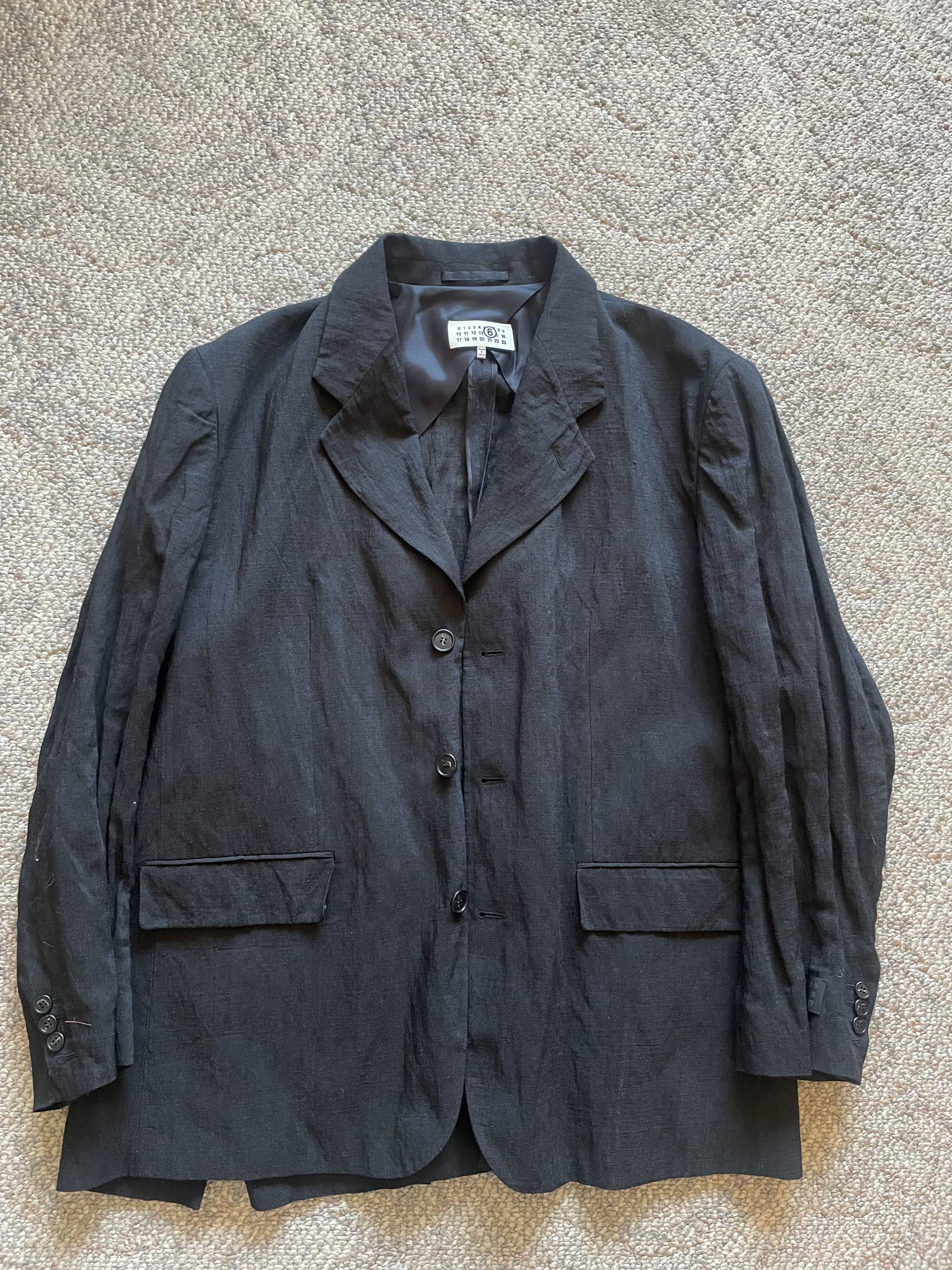 MM6 Metallic Crinkled Blazer Size US M / EU 48-50 / 2 - 10 Thumbnail
