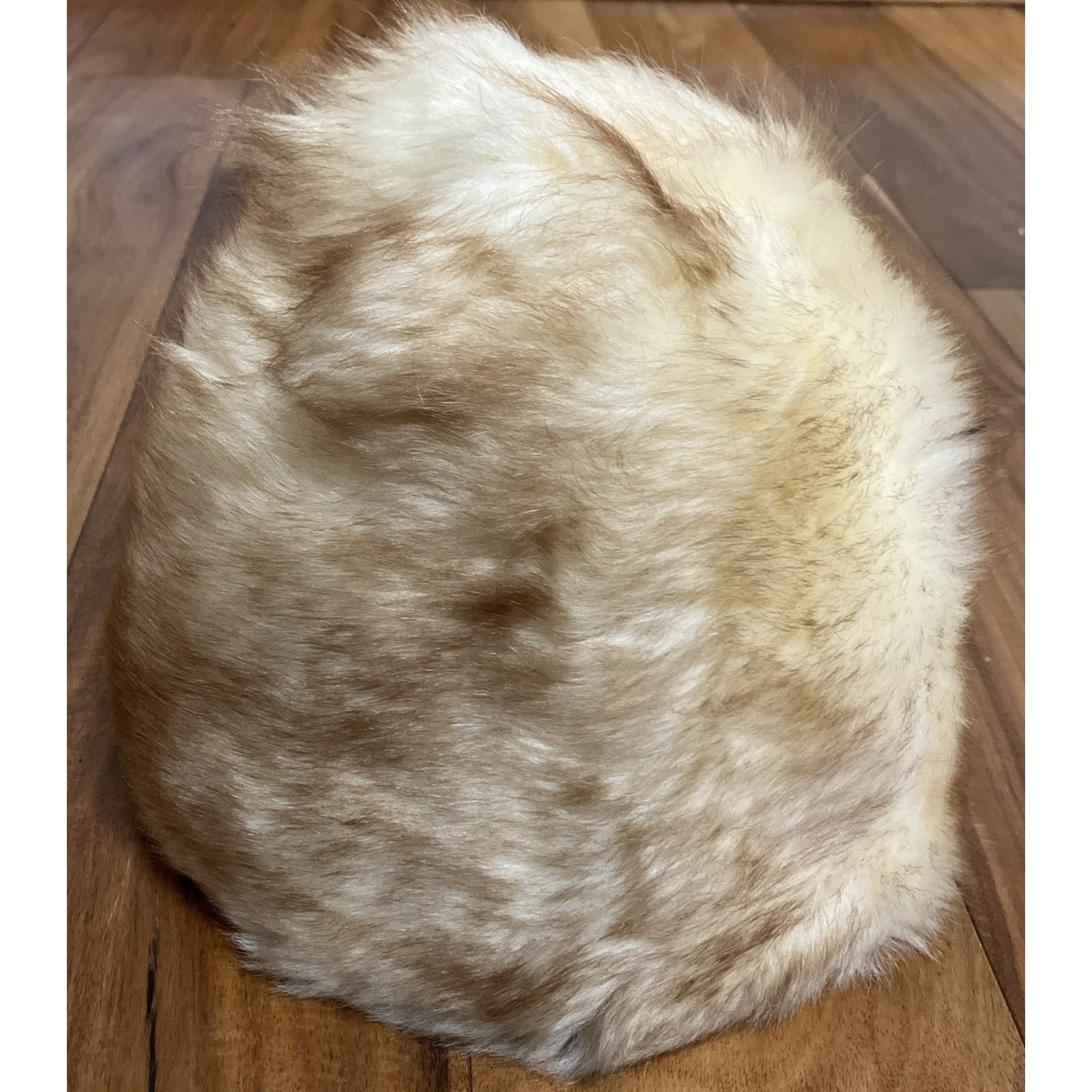 Other Cone Beehive Fur Small Hat Vtg 60s MOD Winter Cap Elegant Size ONE SIZE - 2 Thumbnail