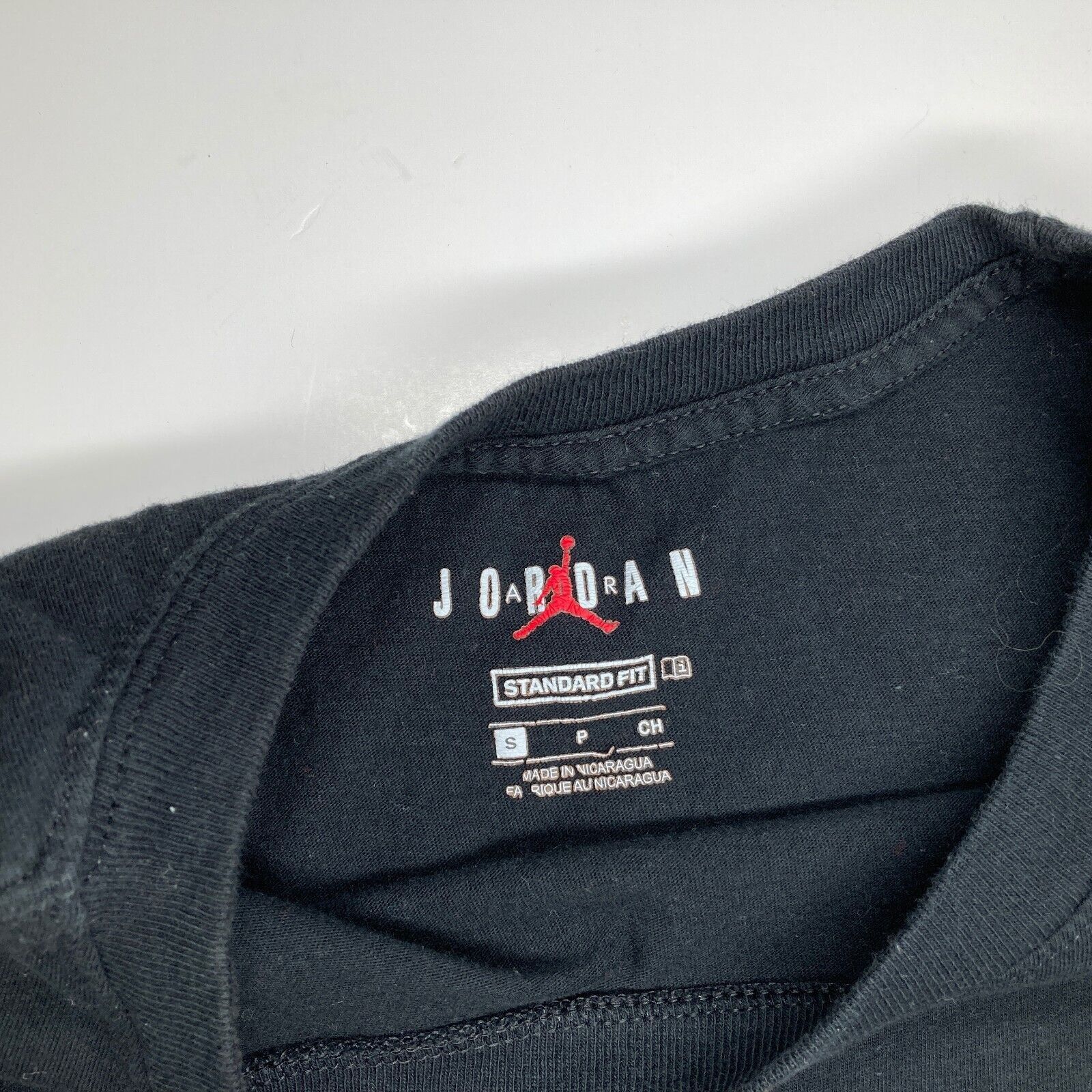 Nike Air Jordan Black T-Shirt, Red Jumpman, Size Small, Vintage Size US S / EU 44-46 / 1 - 2 Thumbnail