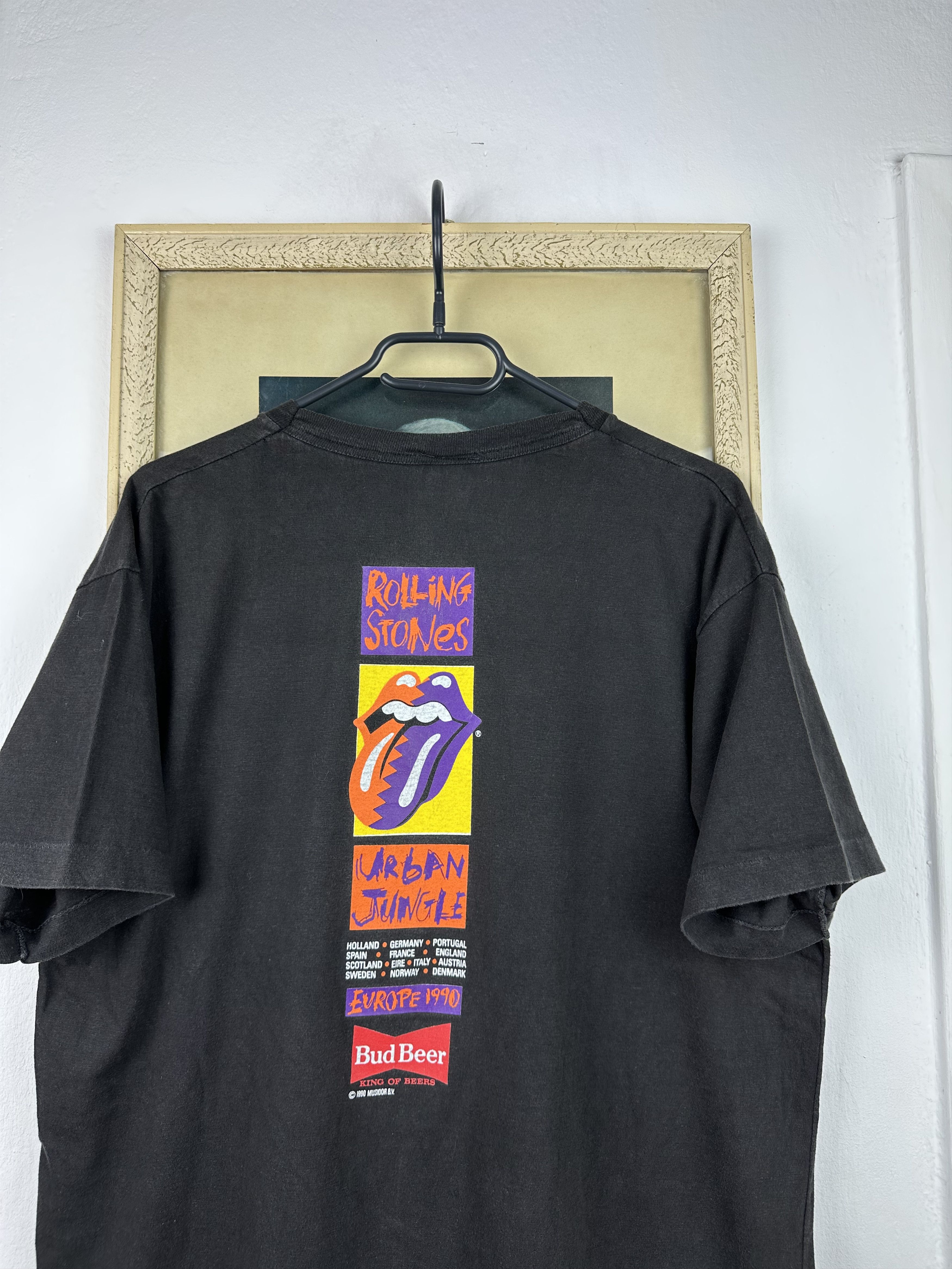 Band Tees Vintage 1990 Rolling Stones Urban Jungle Tour Shirt Tee Rare Size US XL / EU 56 / 4 - 13 Thumbnail
