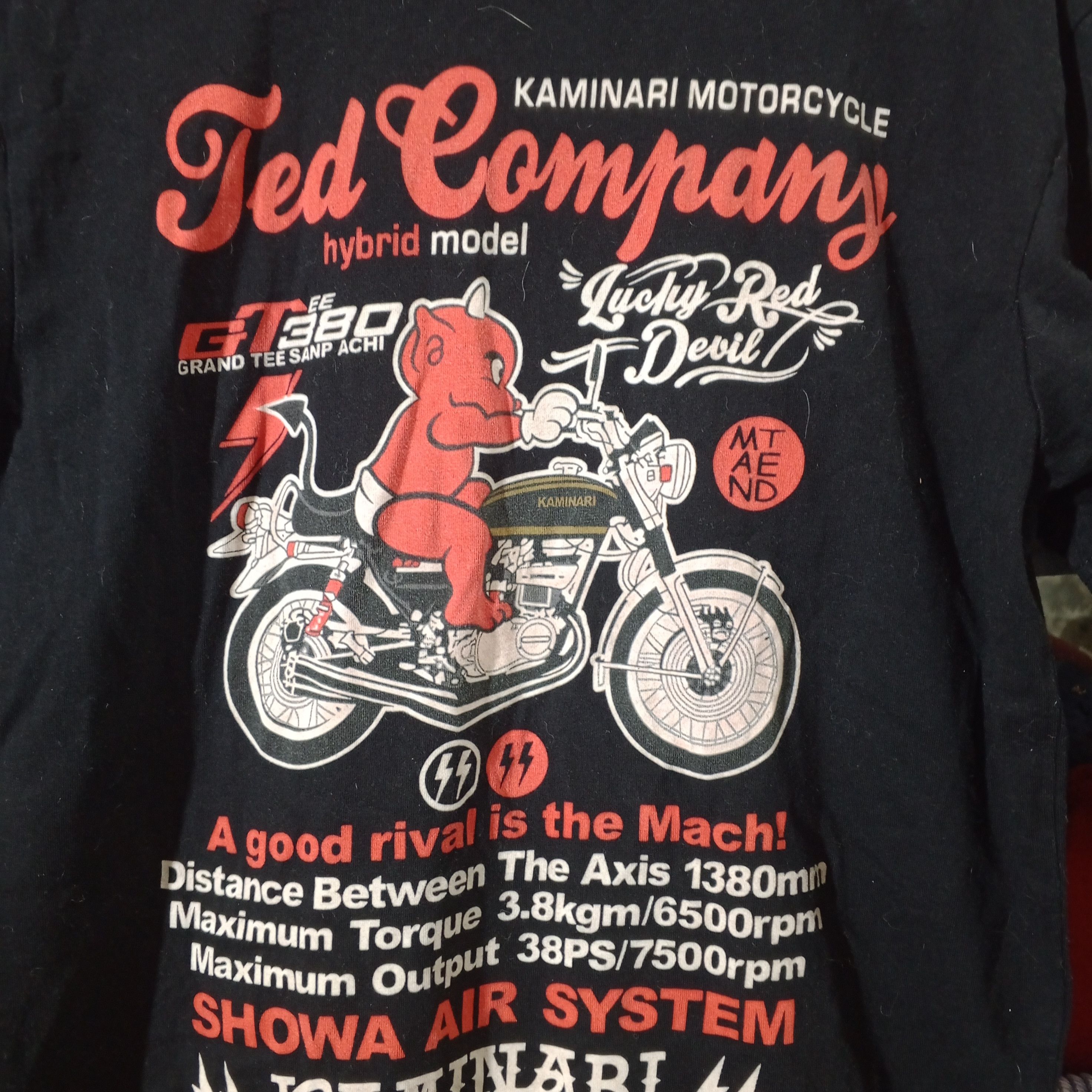 Japanese Brand Red Company Kaminari Motorcyle Black Shirt Size US L / EU 52-54 / 3 - 9 Thumbnail