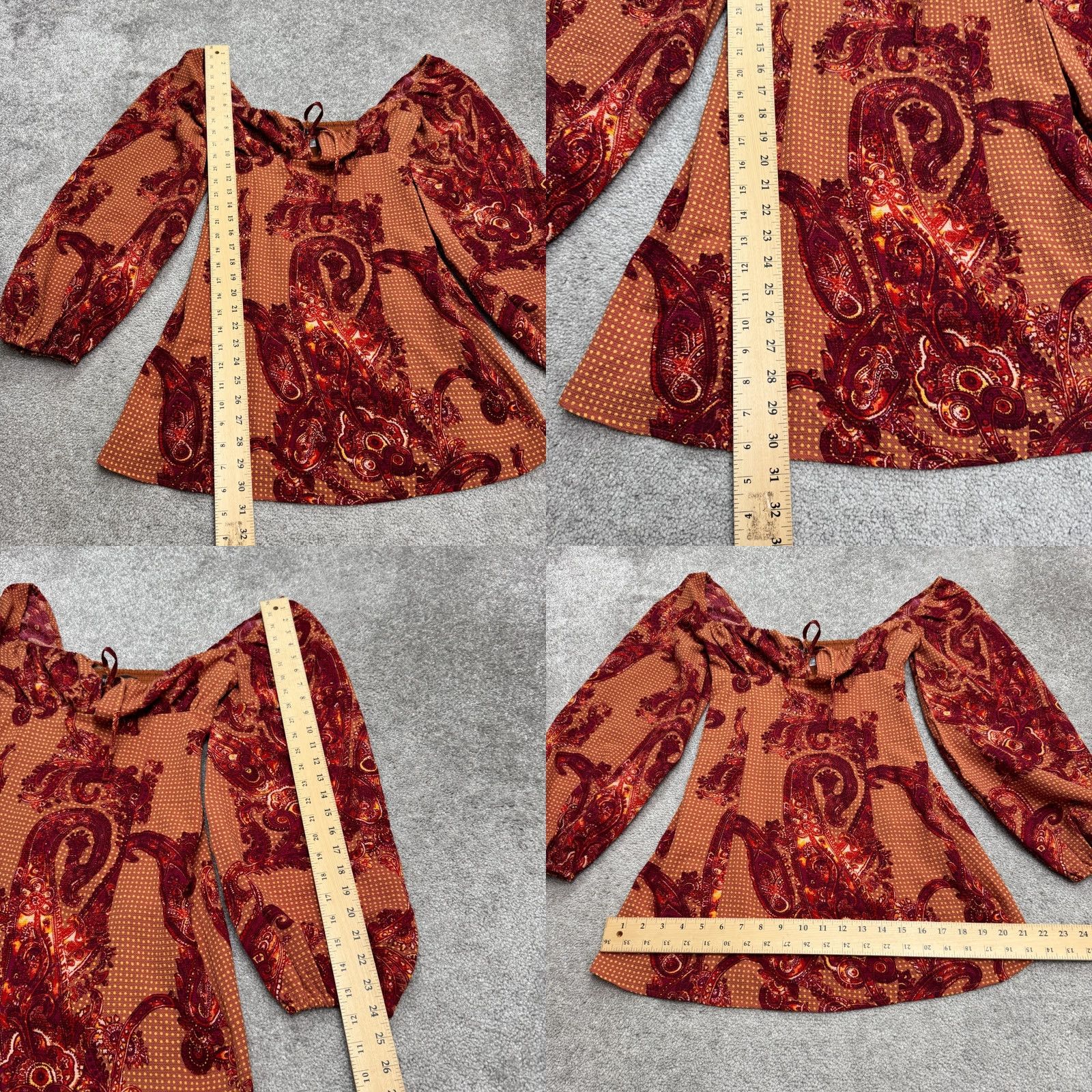 Urban Outfitters Urban Outfitters Paisley Embellished Sequin Mini Dress Womens Red Puff Sleeve S Color Red Paisley Sequin Mini Dress Party Cocktail Formal Womens Size S / US 4 / IT 40 - 8 Thumbnail
