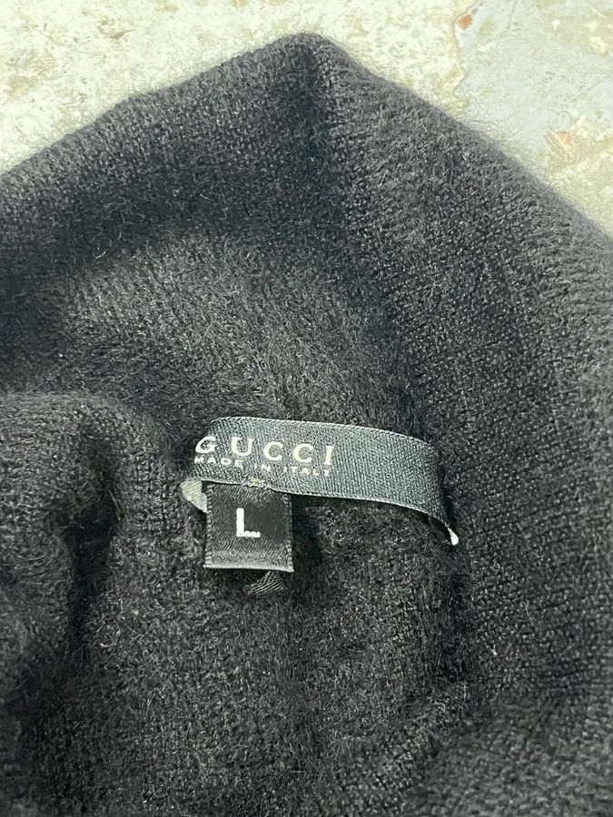 Gucci 2000s Gucci Cashmere Black Turtleneck Size S / US 4 / IT 40 - 4 Thumbnail
