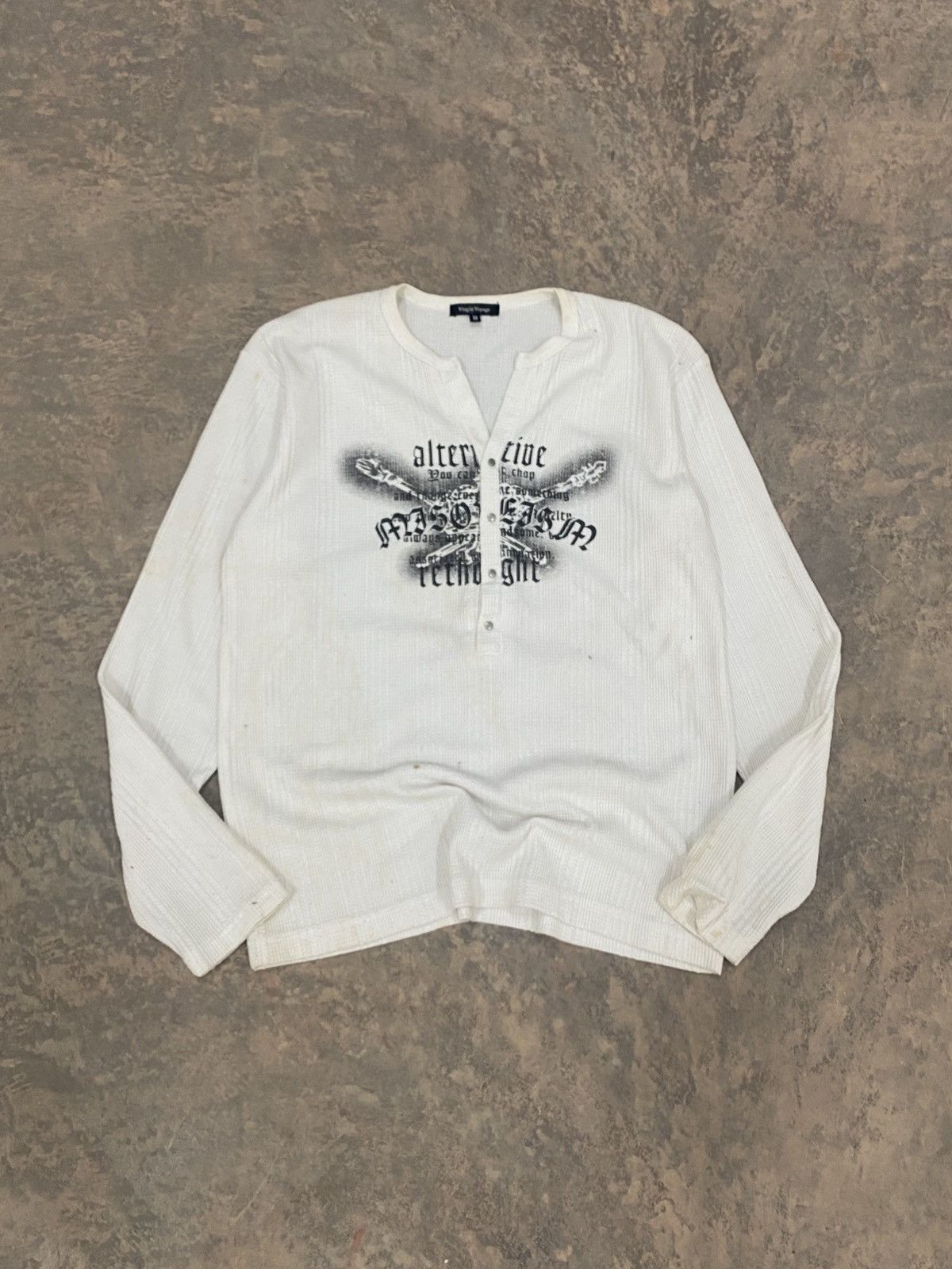 Hysteric Glamour Virgin Voyage Punk Lgb Knit Ls Shirt poem grunge Size US M / EU 48-50 / 2 - 1 Thumbnail