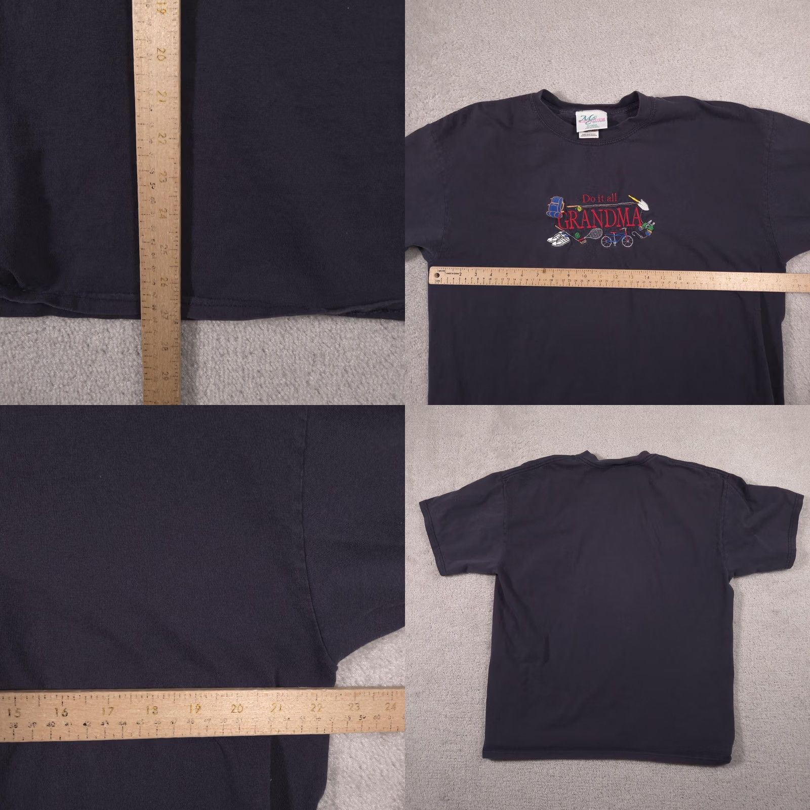 Vintage VINTAGE ME Energy Sportswear Shirt Womens XL Do It All Grandma Embroidered Tee Size XL / US 12-14 / IT 48-50 - 8 Thumbnail