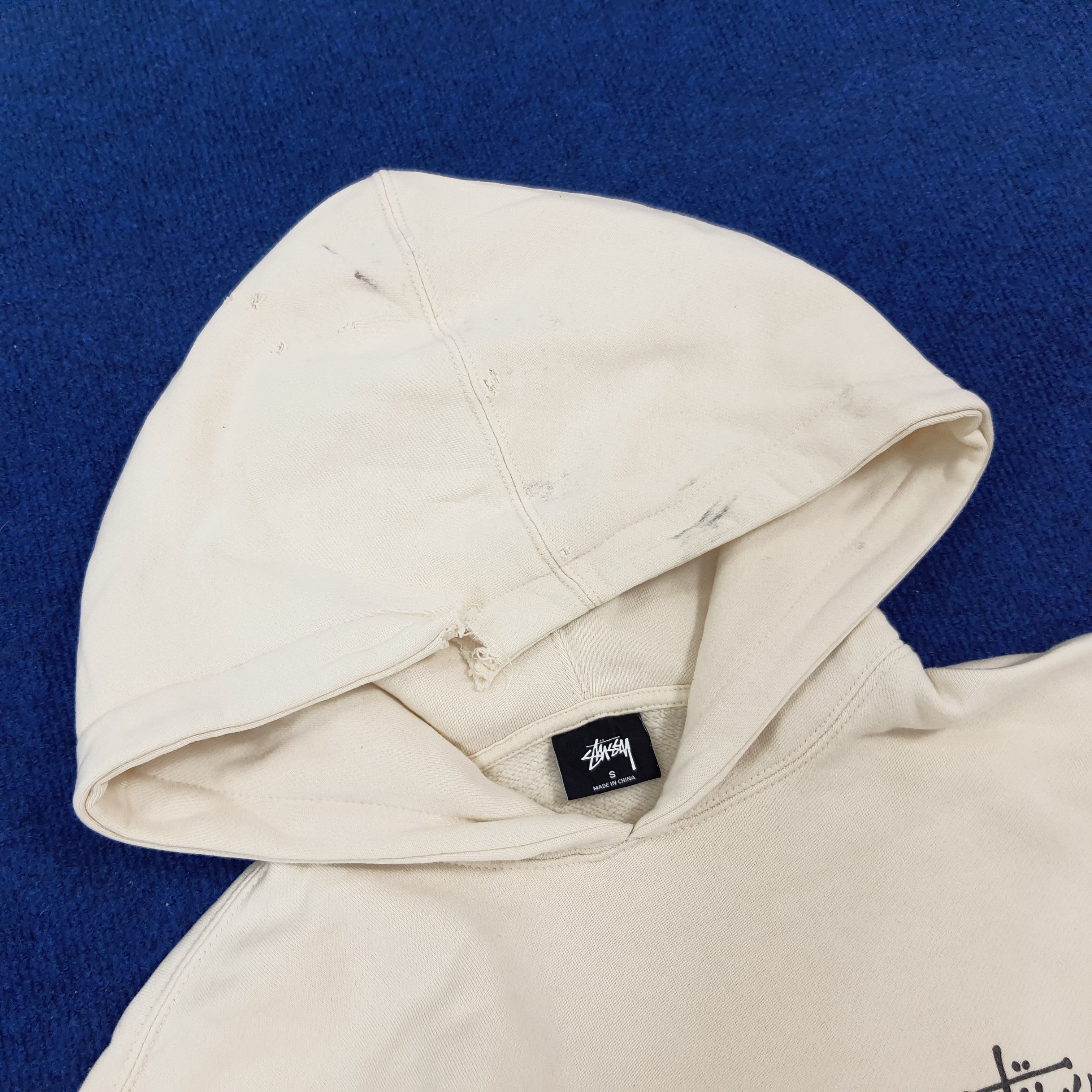 Stussy × Vintage Vintage Stussy Streetwear Hoodie Distressed Size US M / EU 48-50 / 2 - 6 Thumbnail