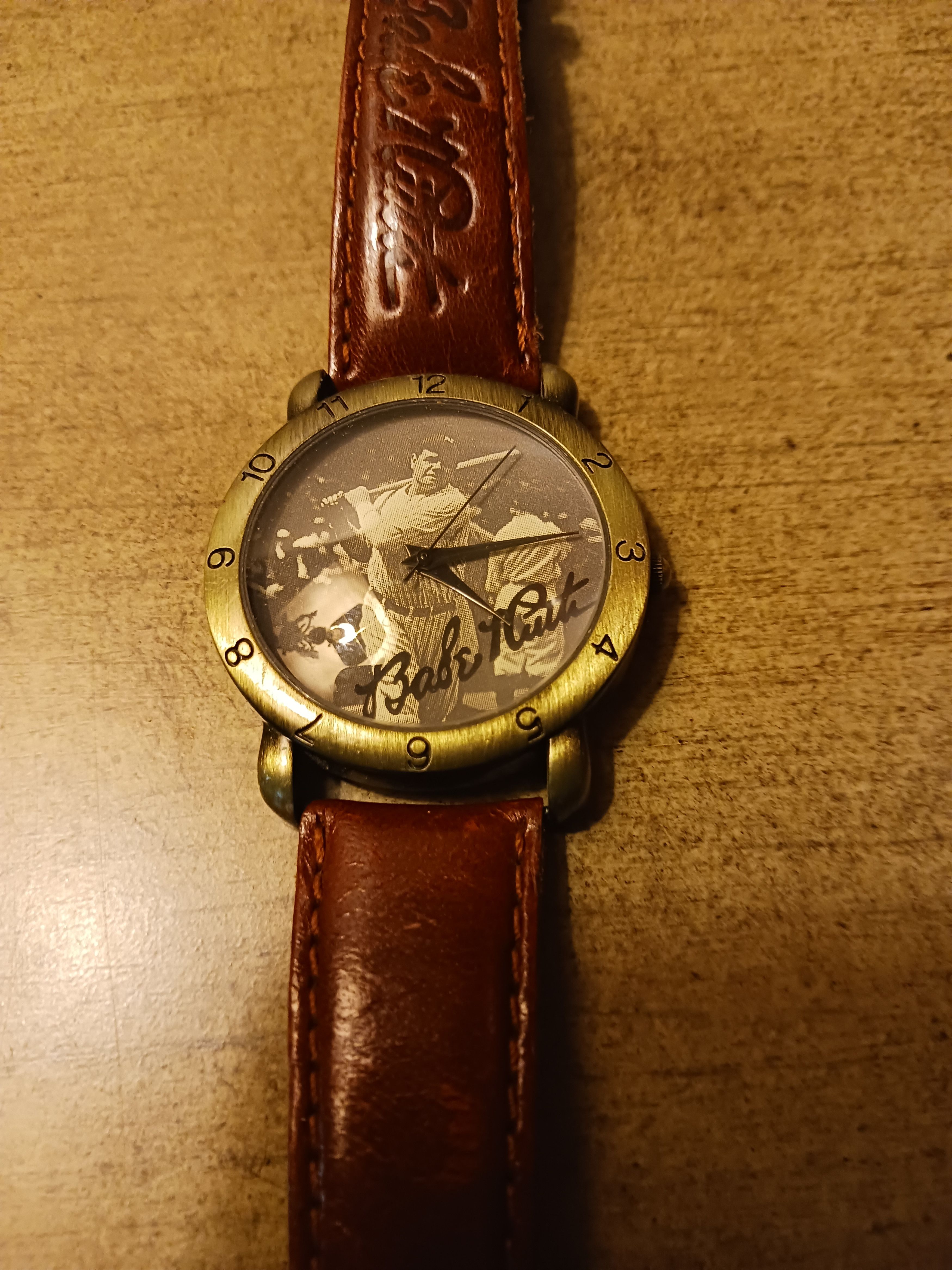 Vintage Vintage 1994 Waltham Babe Ruth Gold Tone Watch. | Grailed