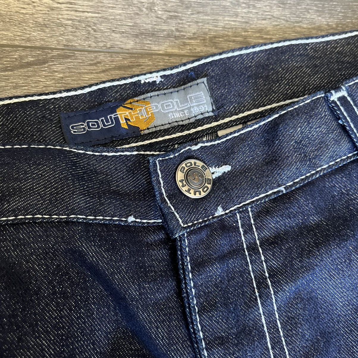 Southpole × Vintage Vintage 1990s South Pole Baggy Carpenter Denim Jeans 38x32 Size US 38 / EU 54 - 8 Thumbnail
