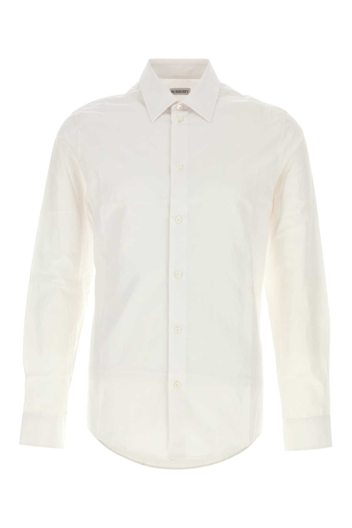 Burberry White Poplin Shirt Size US L / EU 52-54 / 3 - 1 Thumbnail