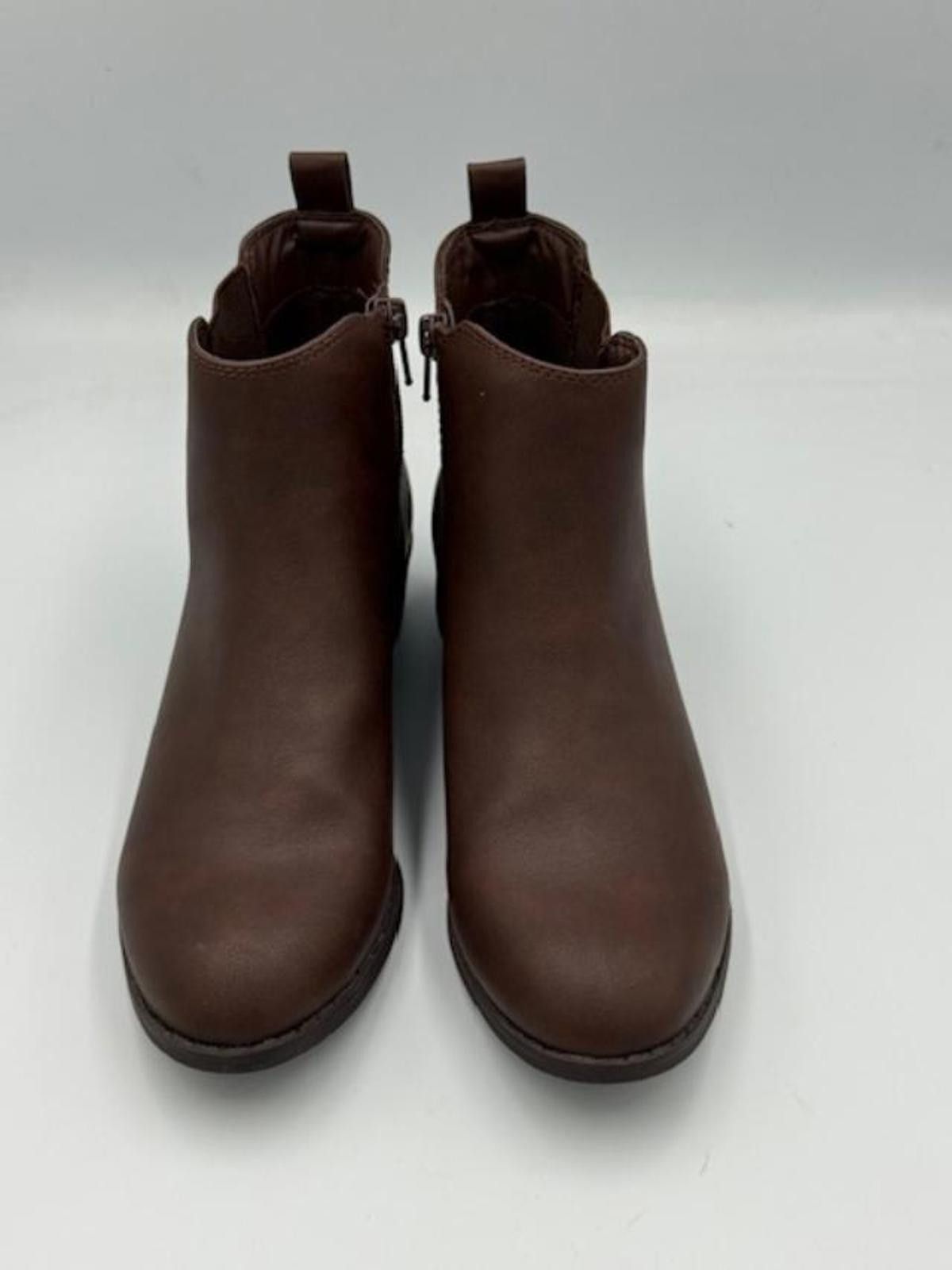 Style & Co Style&Co. Charlyy Gore Block Heel Booties - Dark Roast W SZ7 Size US 7 / IT 37 - 3 Thumbnail
