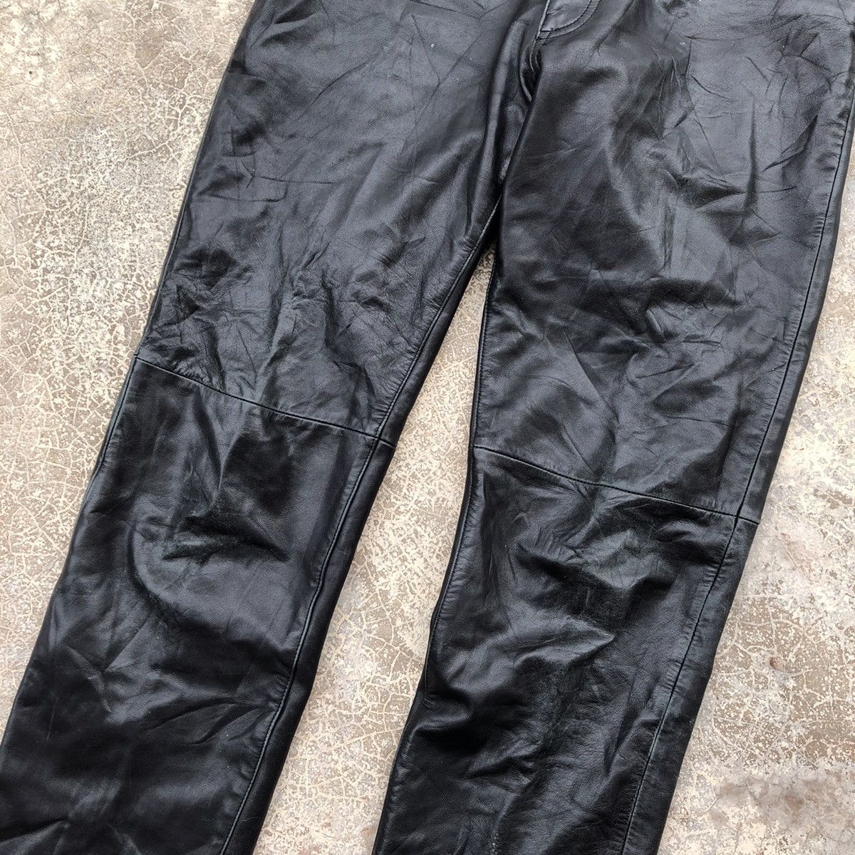 Leather × Paul Smith PAUL SMITH London Black Leather Pants Size US 31 - 5 Thumbnail