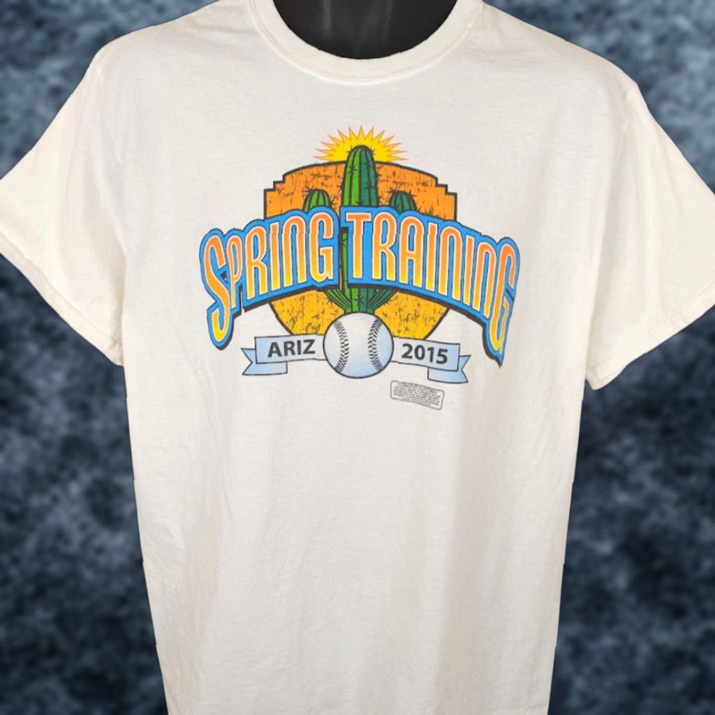 Port & Company Spring Training T Shirt Mens Size Large White 2015 Arizona Baseball Size US L / EU 52-54 / 3 - 1 Thumbnail