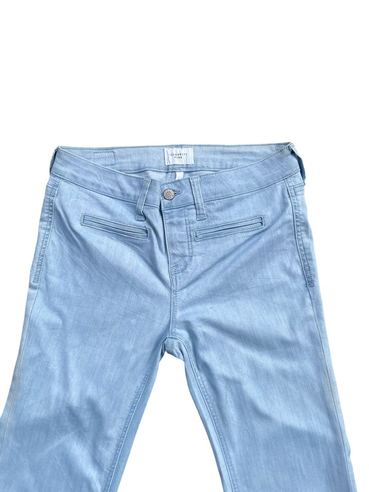 Japanese Brand Flare Celebrity Pink Strech Denim Size 30" / US 8 / IT 44 - 4 Thumbnail