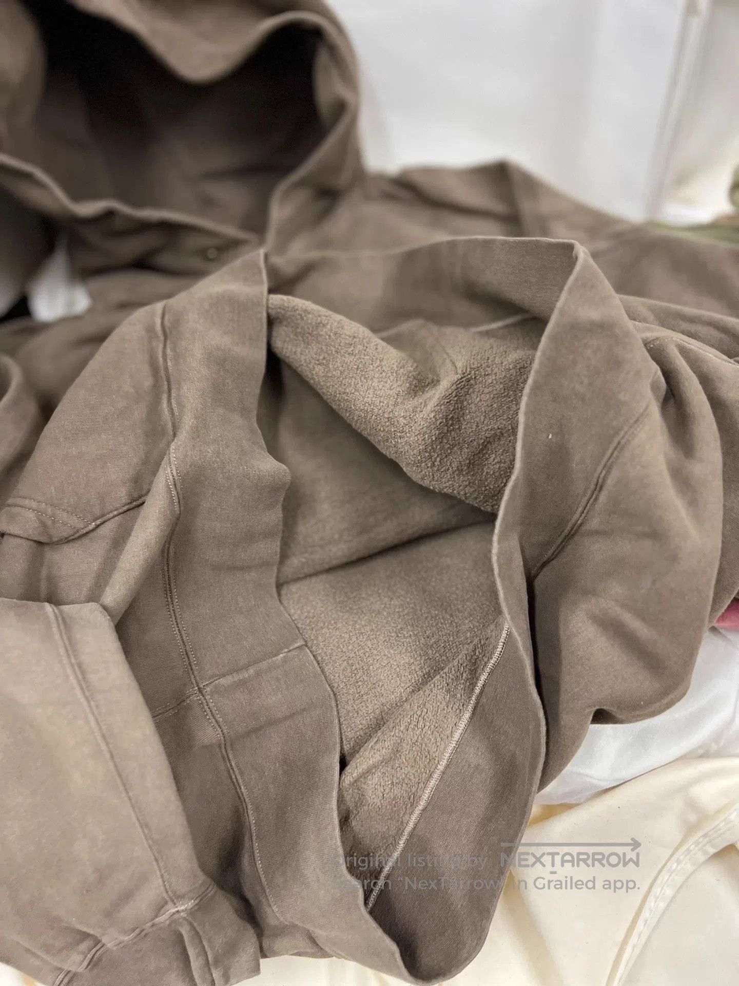 Visvim Brown Hooded Sweatshirt - XL. Size US XL / EU 56 / 4 - 4 Thumbnail