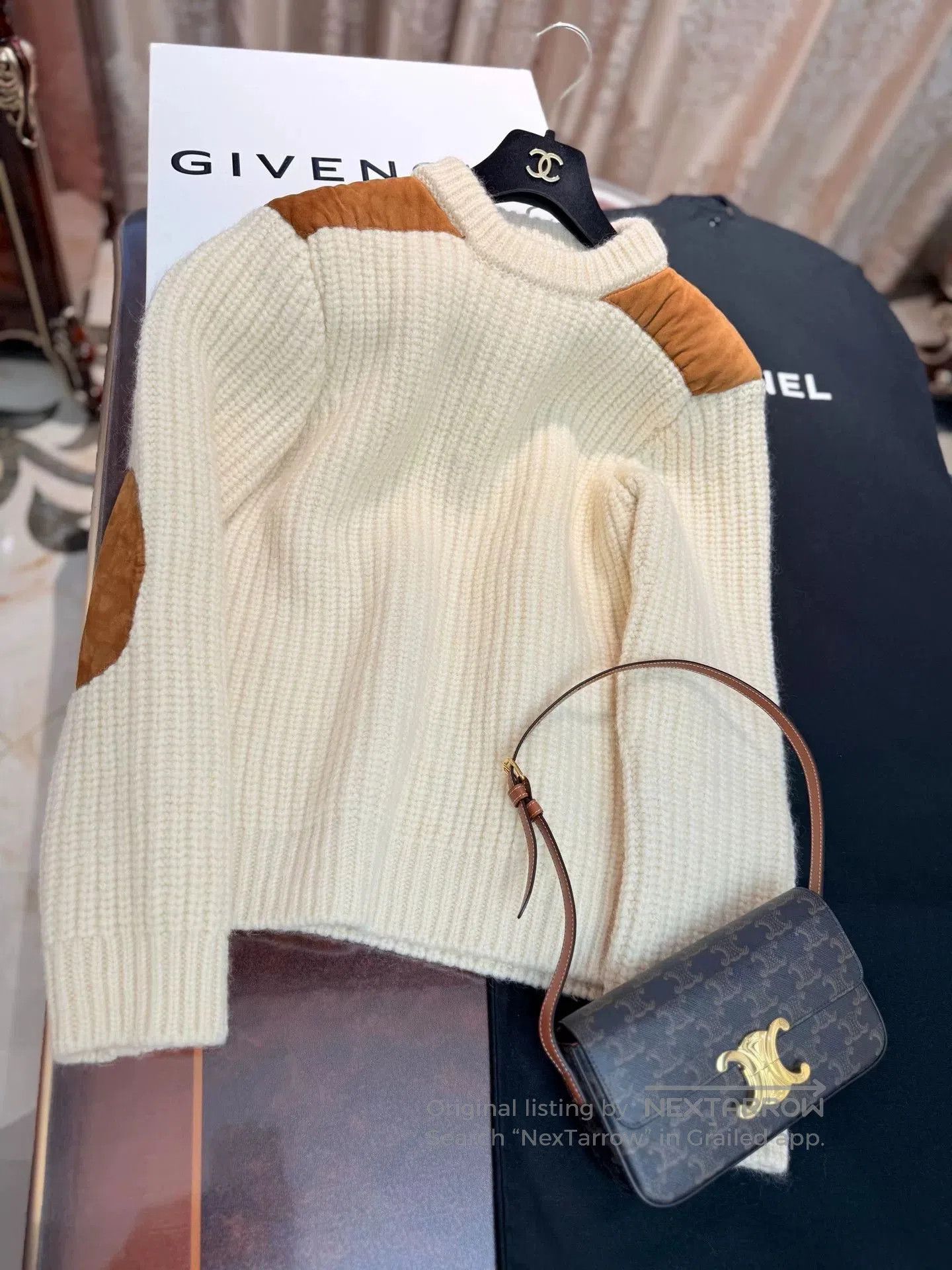 Saint Laurent Paris YSL Oversize Wool Sweater. Size M / US 6-8 / IT 42-44 - 2 Thumbnail