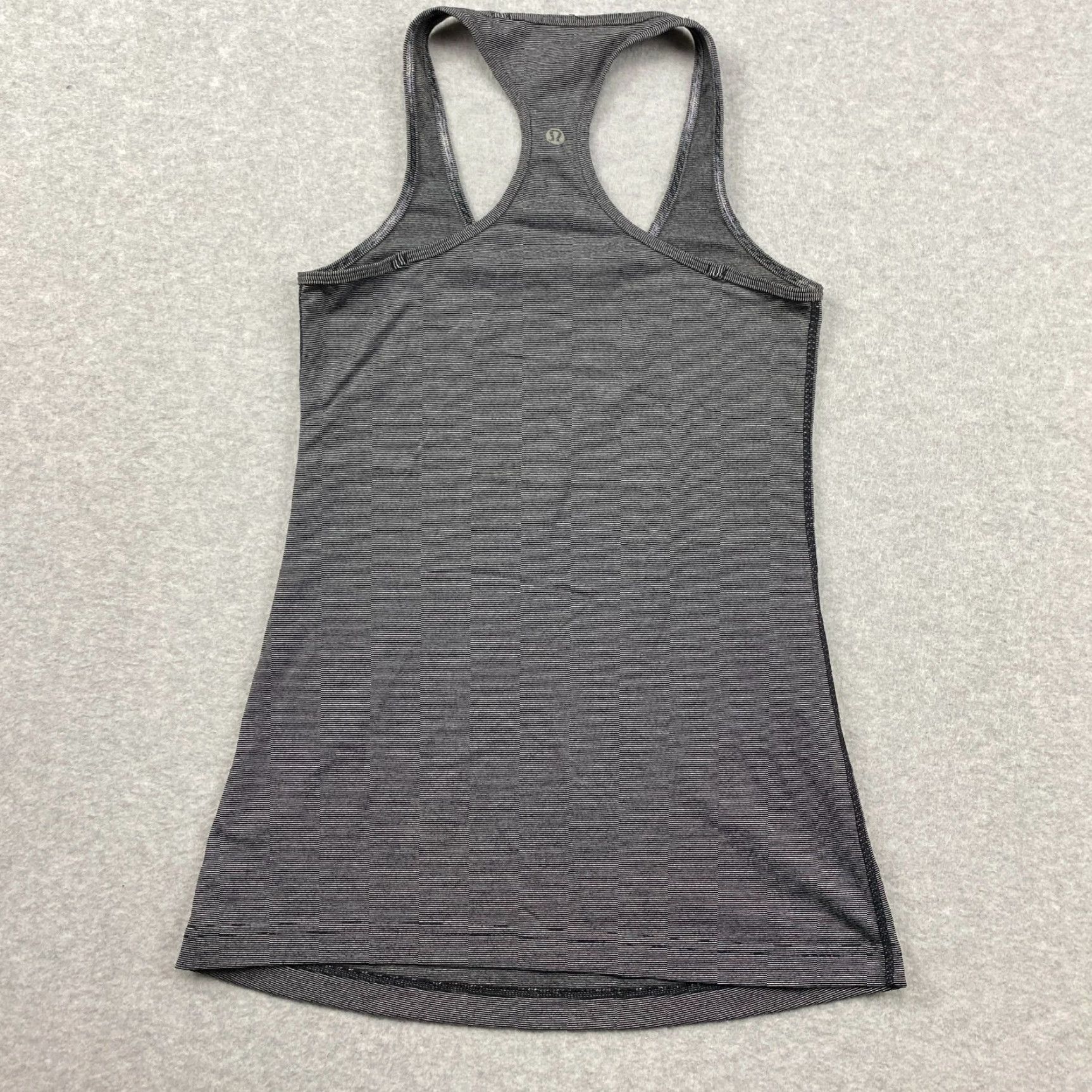 Lululemon Lululemon Cool Racerback Tank Womens 6 Black Striped Stretch Pullover Active Size M / US 6-8 / IT 42-44 - 4 Thumbnail