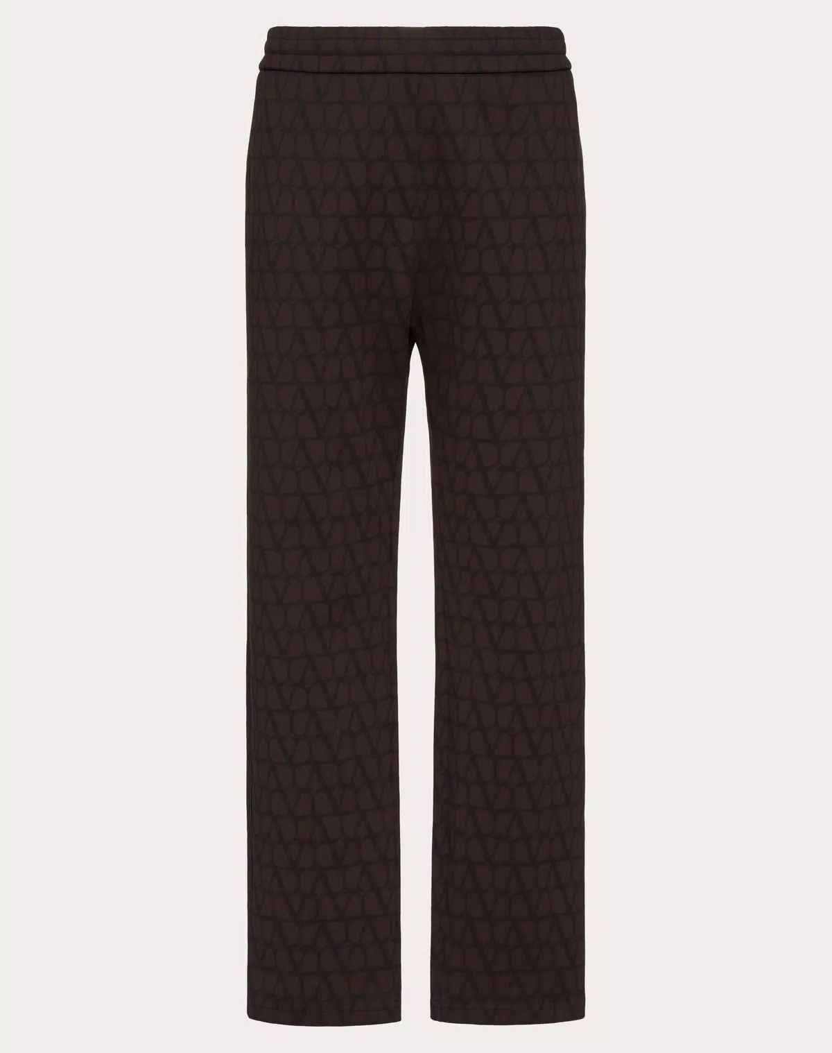 Valentino oc11z0625 Cotton Joggers Toile Print in Dark Brown Size US 38 / EU 54 - 1 Thumbnail